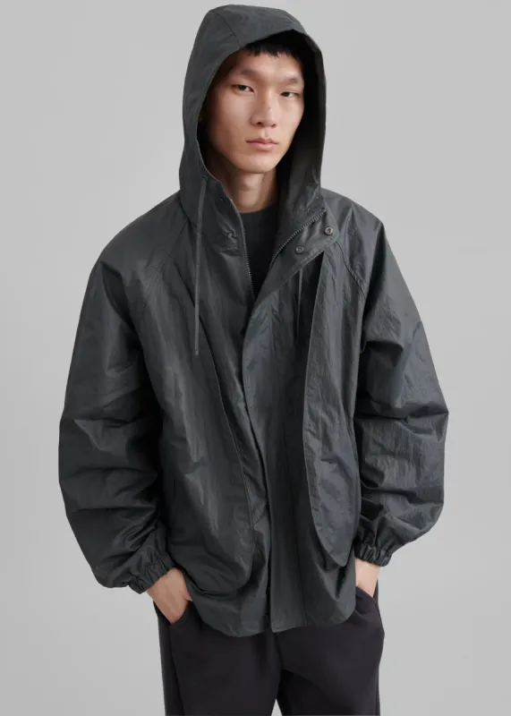 Nate Windbreaker - Charcoal sold by Frankie Shop