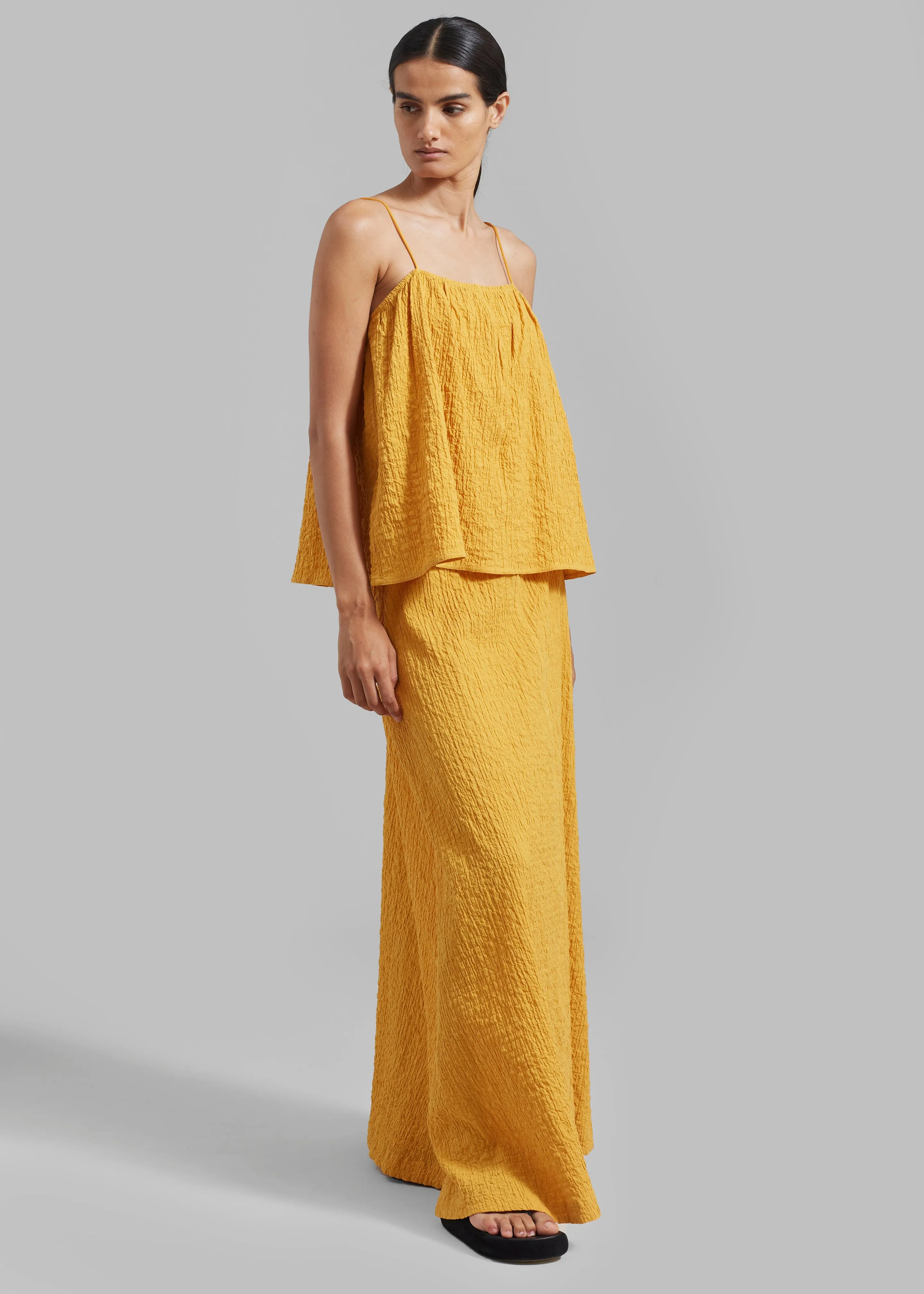 By Malene Birger Taci Organic Cotton Skirt - Yellow Sunset sold by Frankie Shop product image thumbnail 4