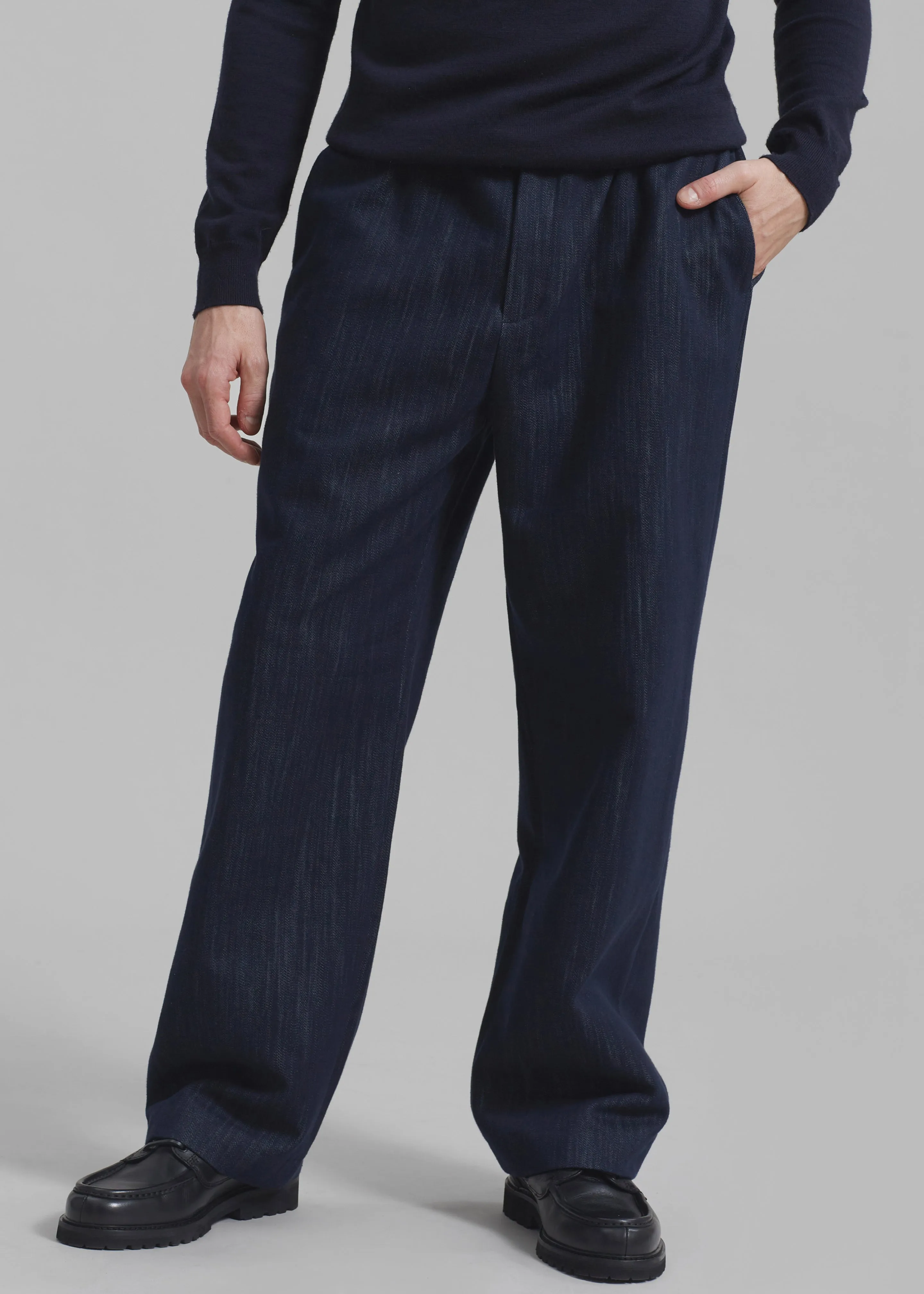 Wells Denim Pants - Dark Blue sold by Frankie Shop