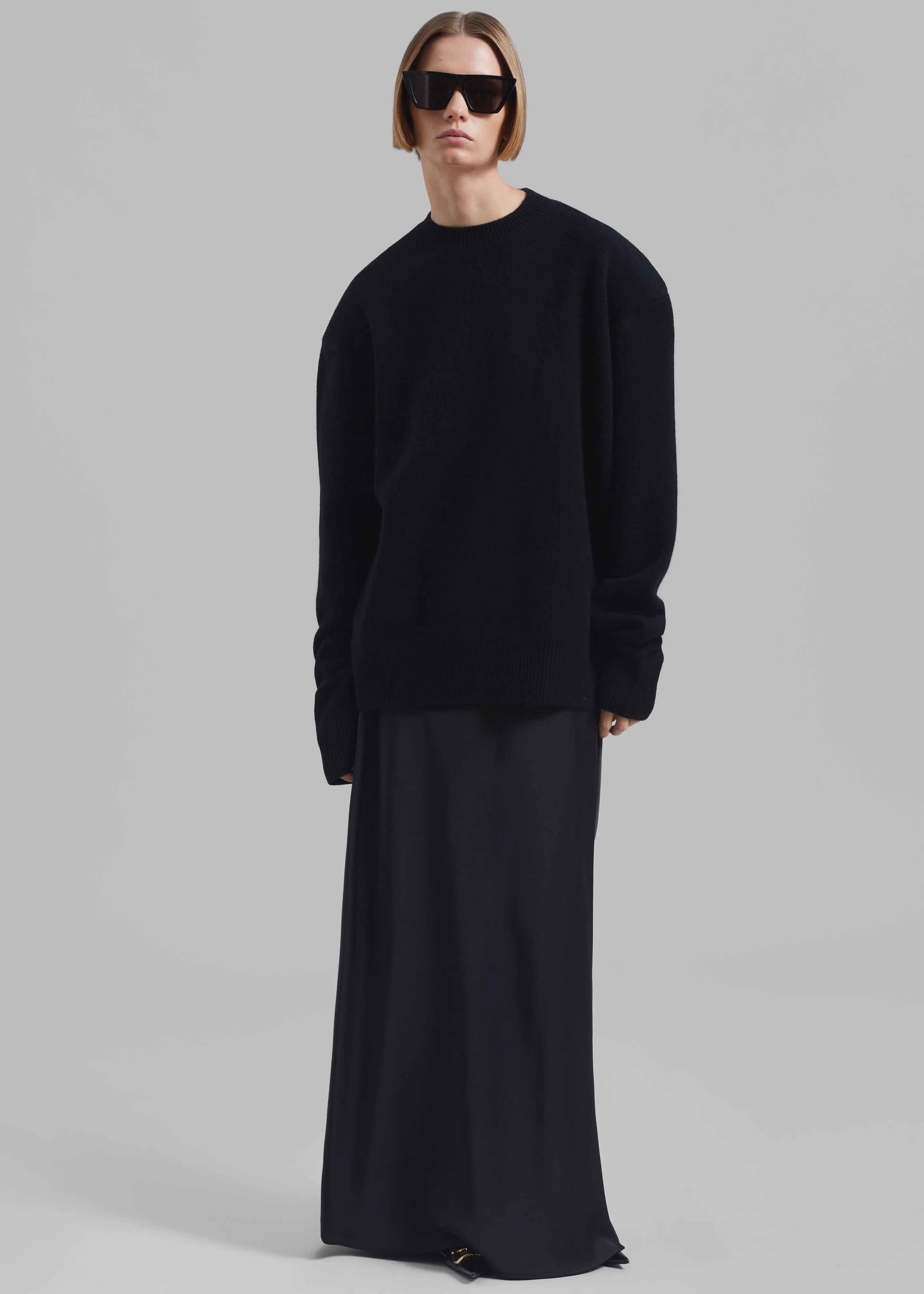 Priscilla Maxi Satin Skirt - Black sold by Frankie Shop product image thumbnail 4