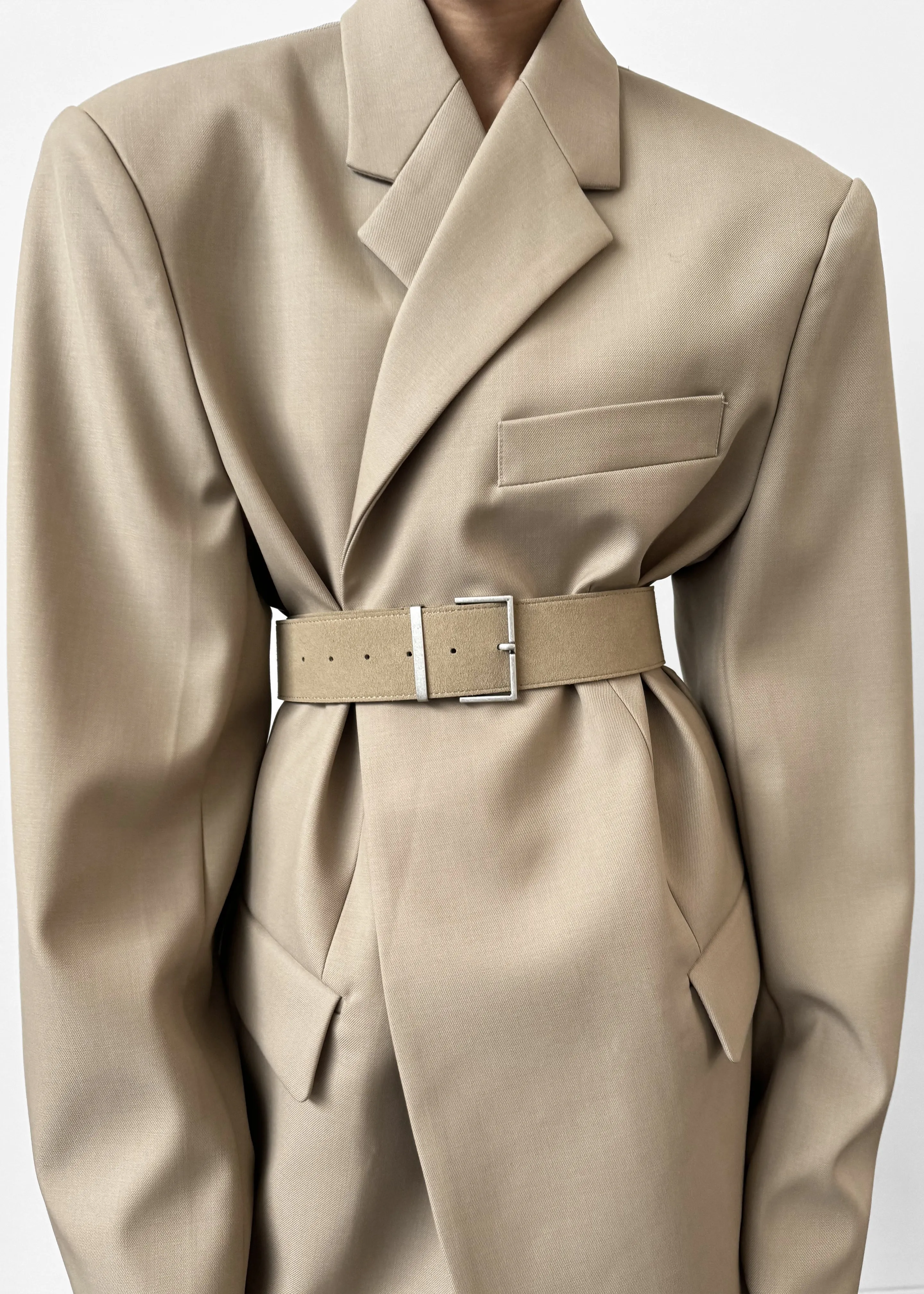 Iva Blazer - Beige sold by Frankie Shop