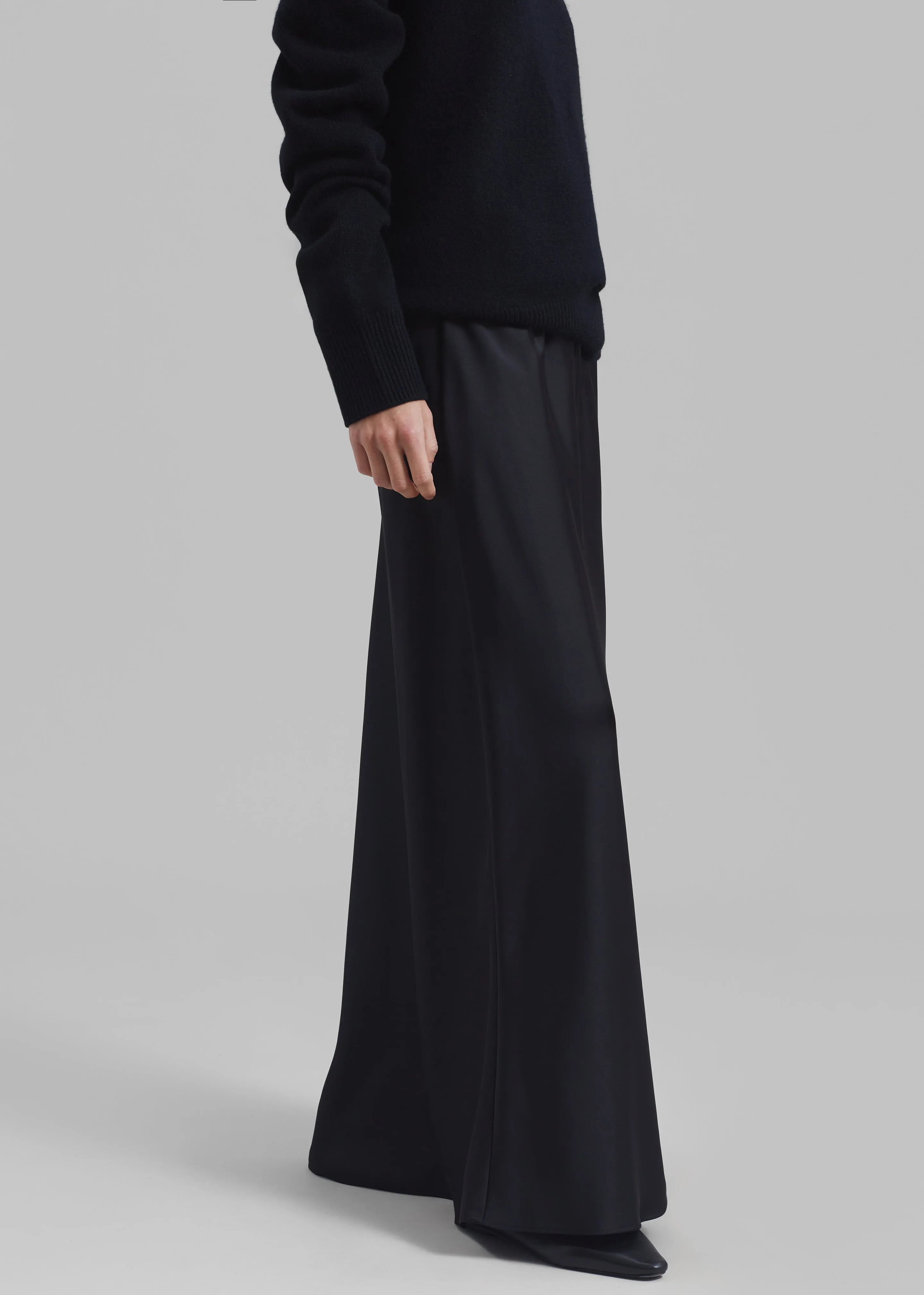 Priscilla Maxi Satin Skirt - Black sold by Frankie Shop product image thumbnail 3