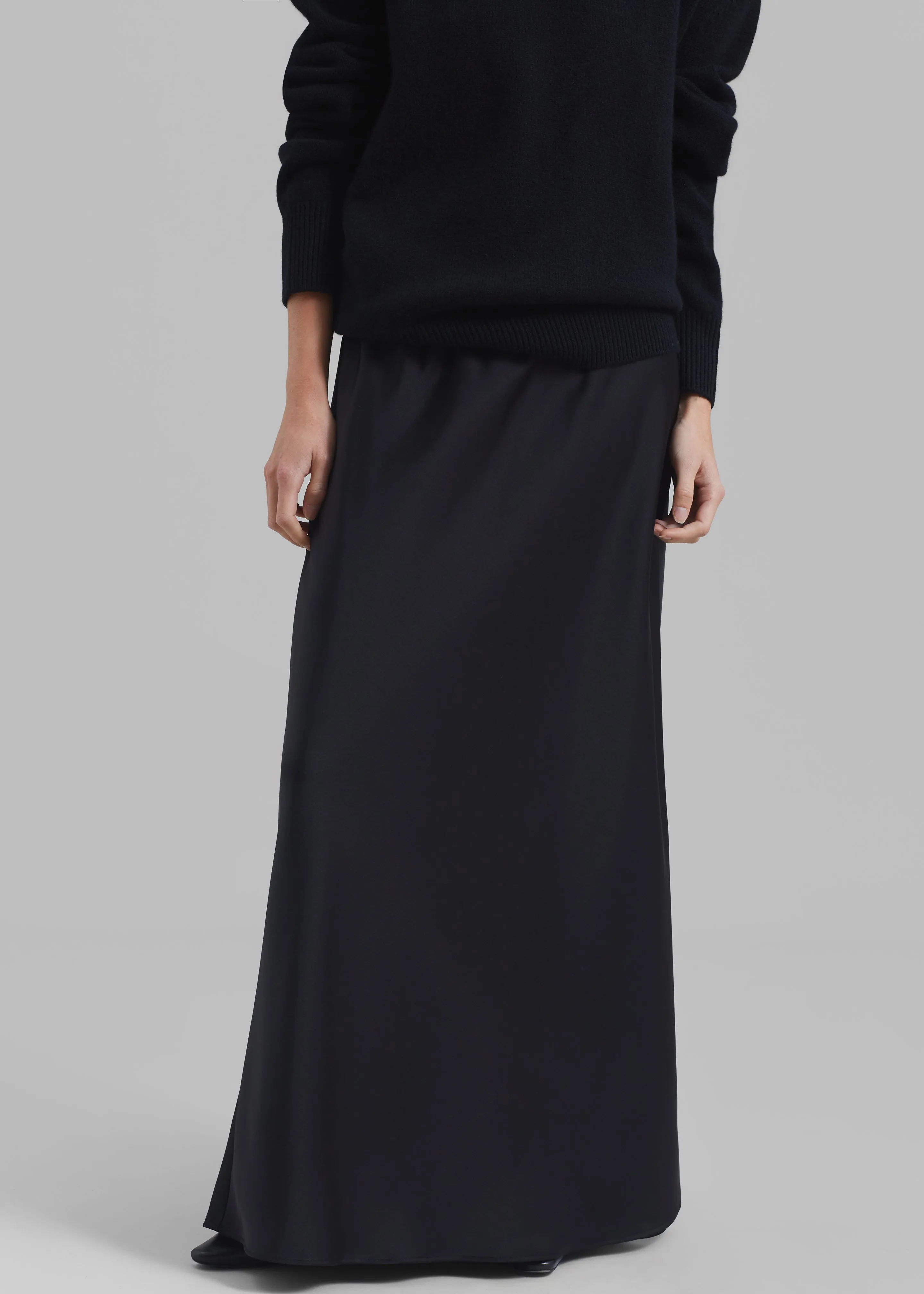 Priscilla Maxi Satin Skirt - Black sold by Frankie Shop product image thumbnail 5