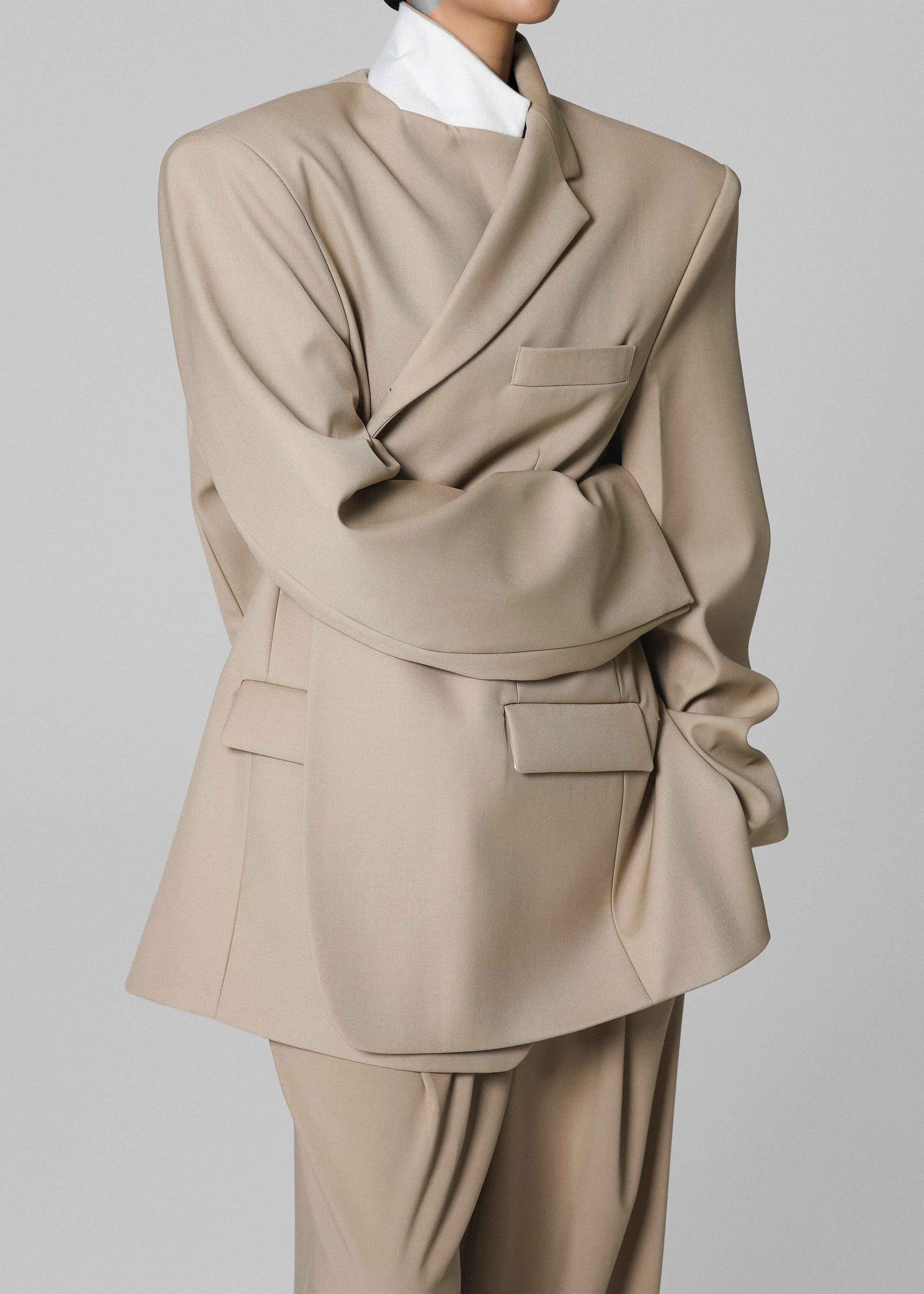 Iva Blazer - Beige sold by Frankie Shop product image thumbnail 4