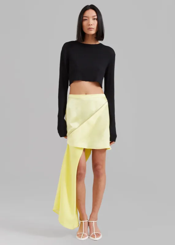 JW Anderson Zip Detail Mini Skirt - Pale Yellow made by J.W. Anderson