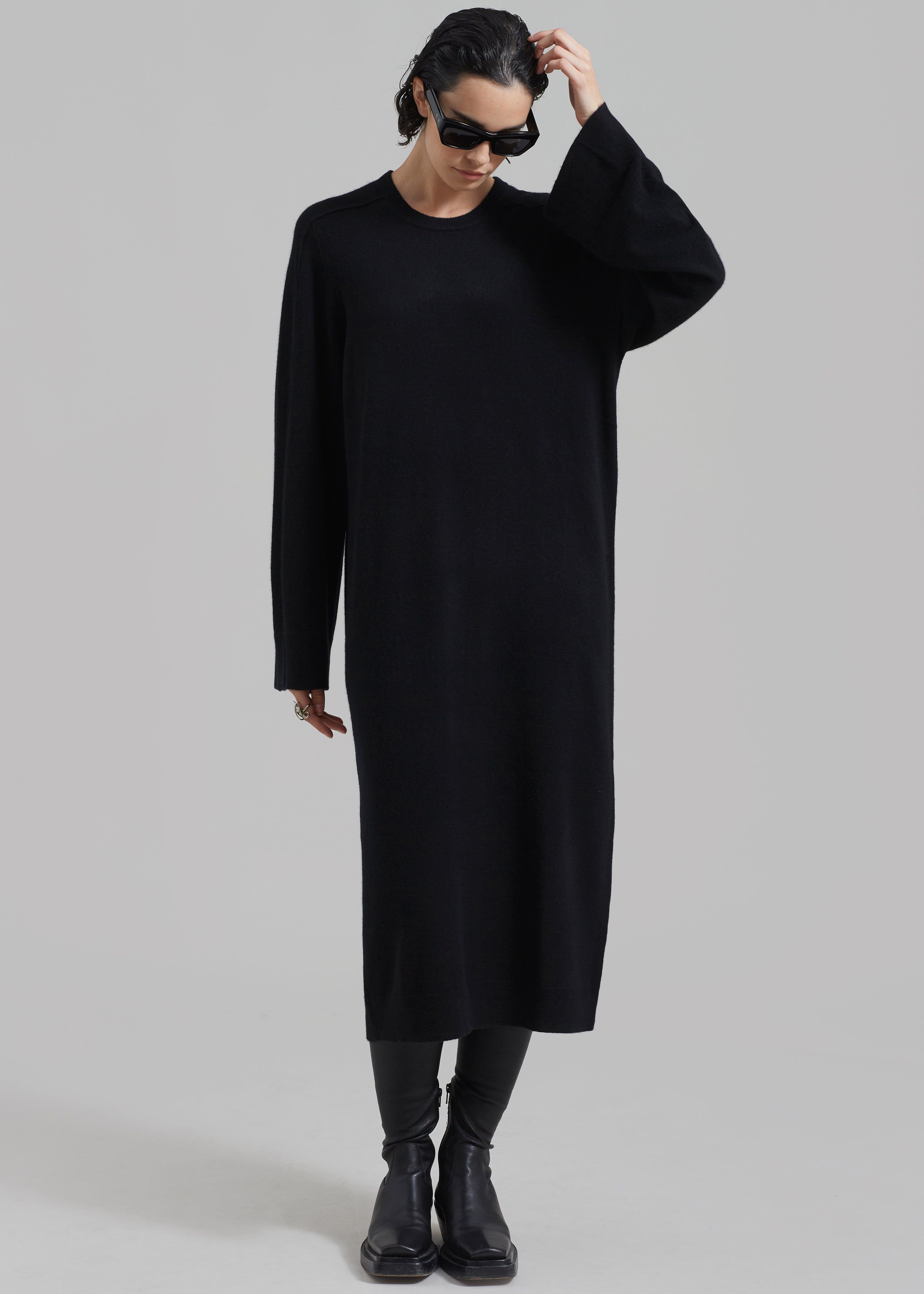 Loulou Studio Long Esna Dress - Black sold by Frankie Shop product image thumbnail 3