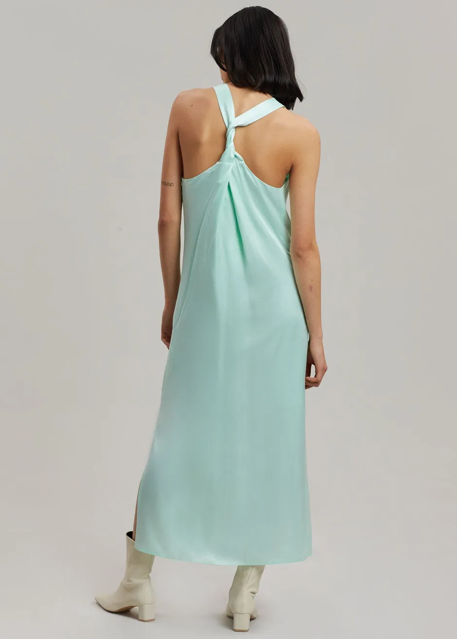 Loulou Studio Sula Silk Dress - Aqua sold by Frankie Shop product image thumbnail 2