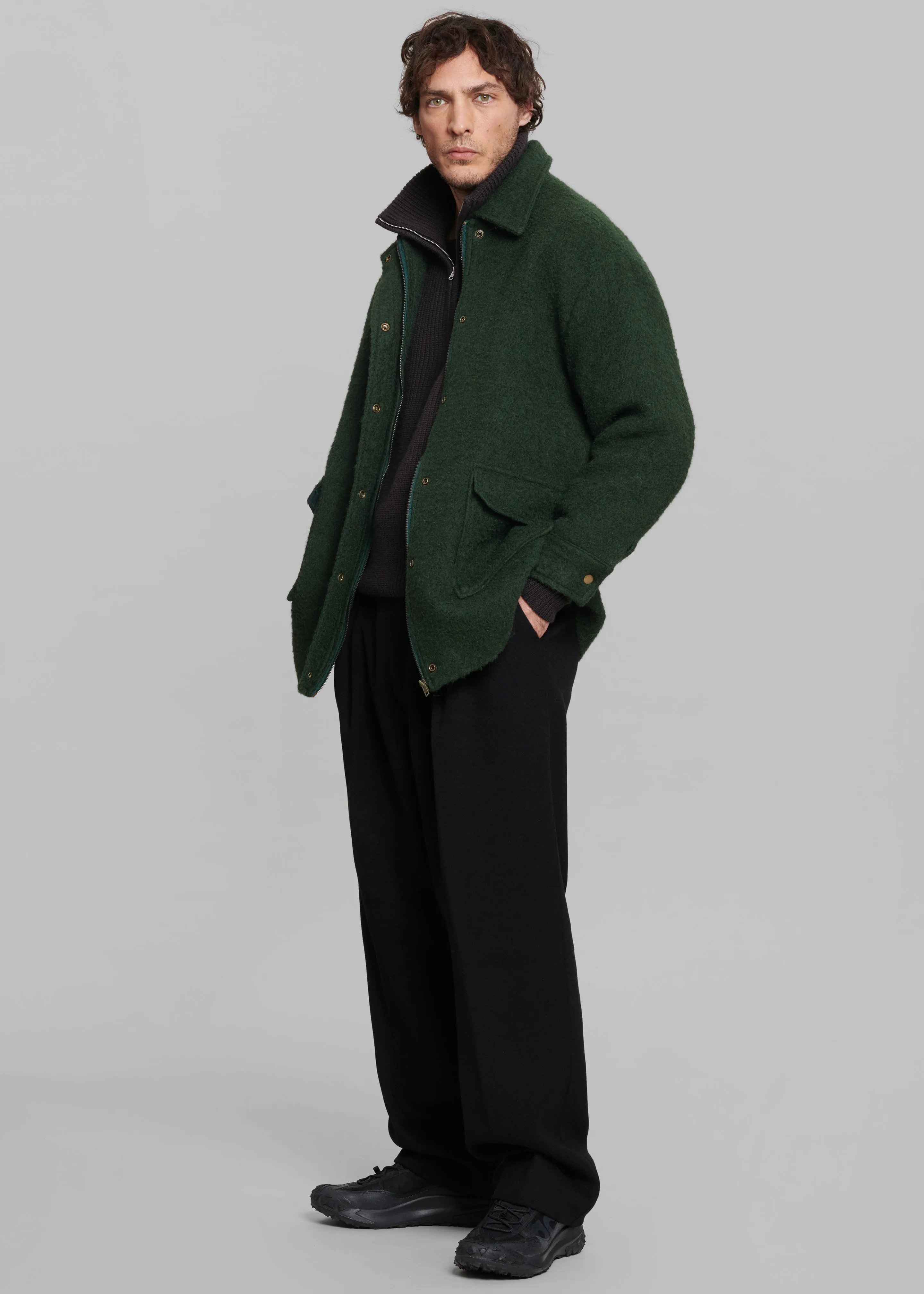 Jacob Wool Coat - Forest Green sold by Frankie Shop product image thumbnail 2