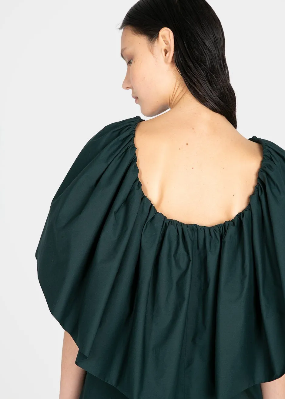 Ter et Bantine Ruffle Top - Dark Bottle Green sold by Frankie Shop product image thumbnail 2