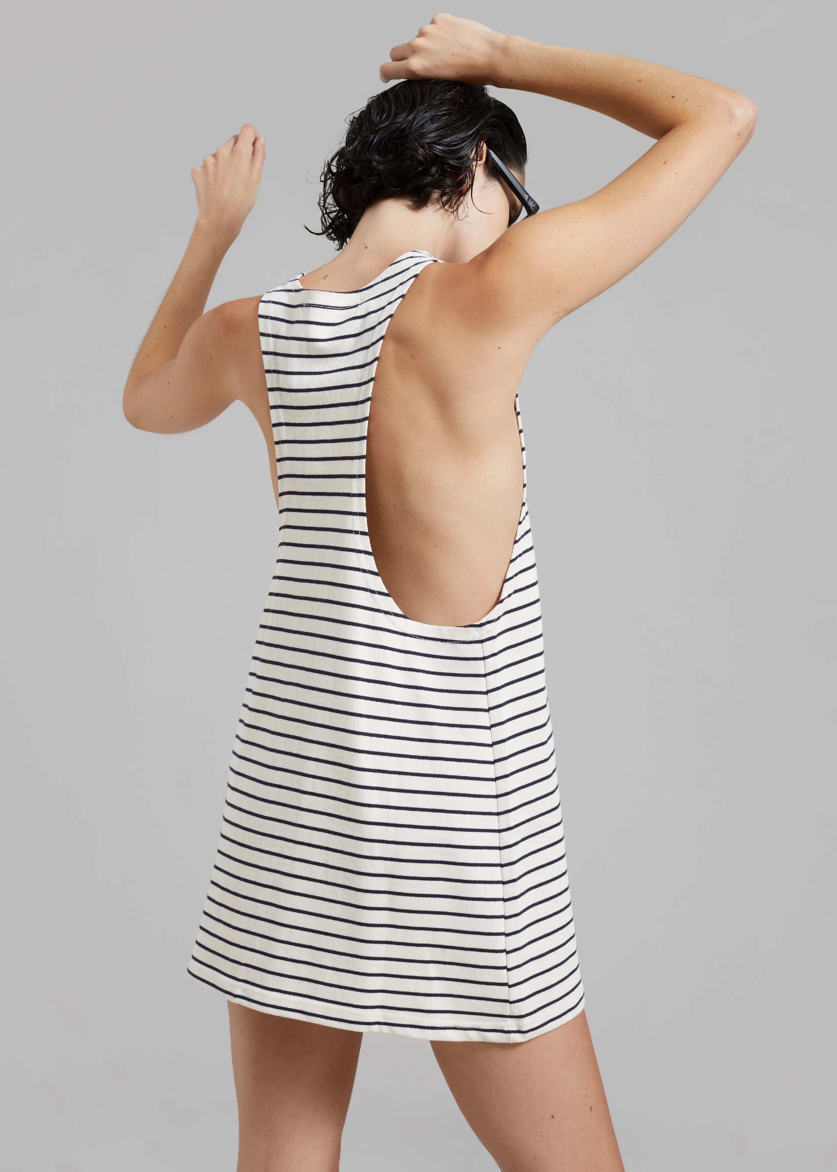 Lindsay Halter Dress - Navy Stripe sold by Frankie Shop product image thumbnail 2