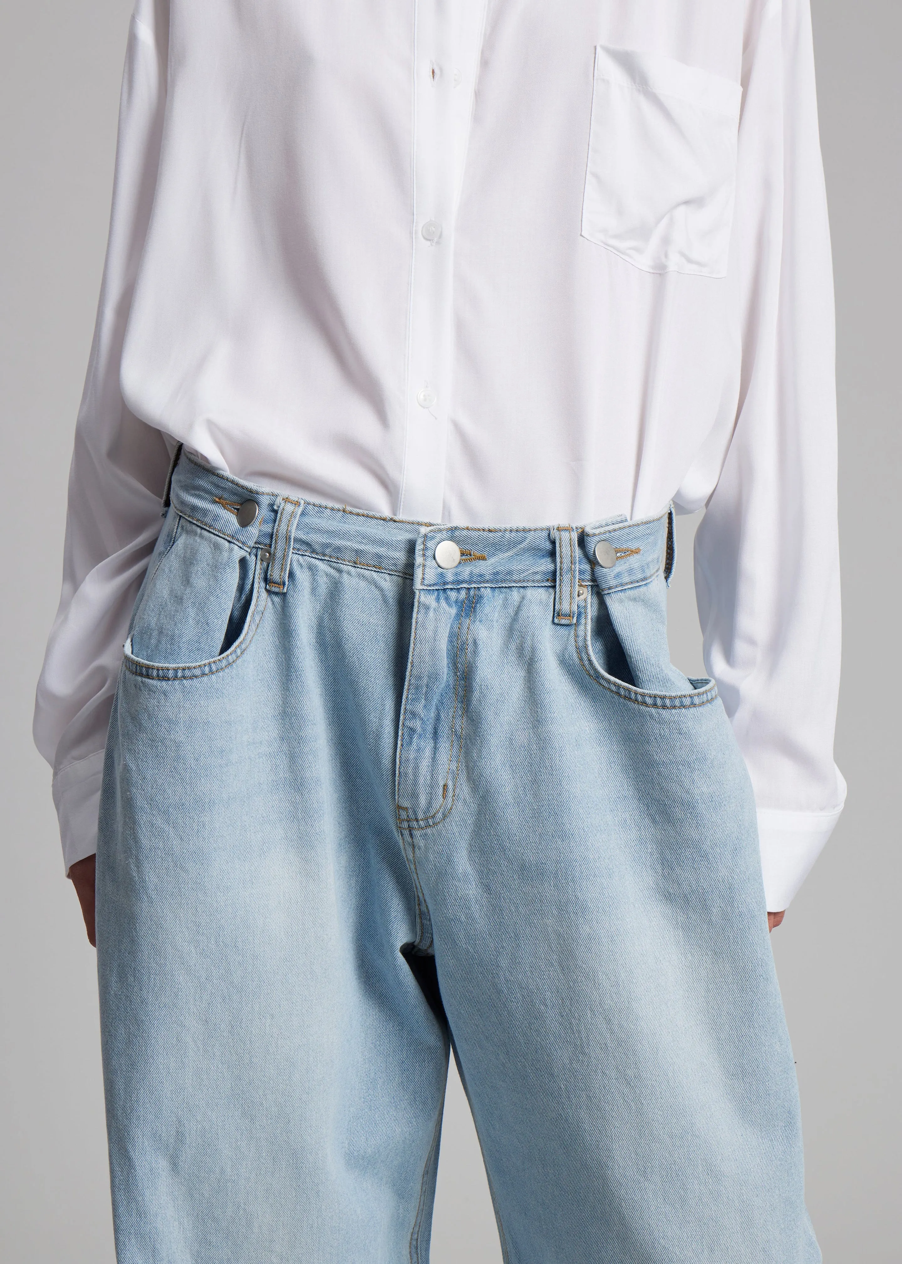 Hayla Denim Pants - Light Wash sold by Frankie Shop product image thumbnail 4