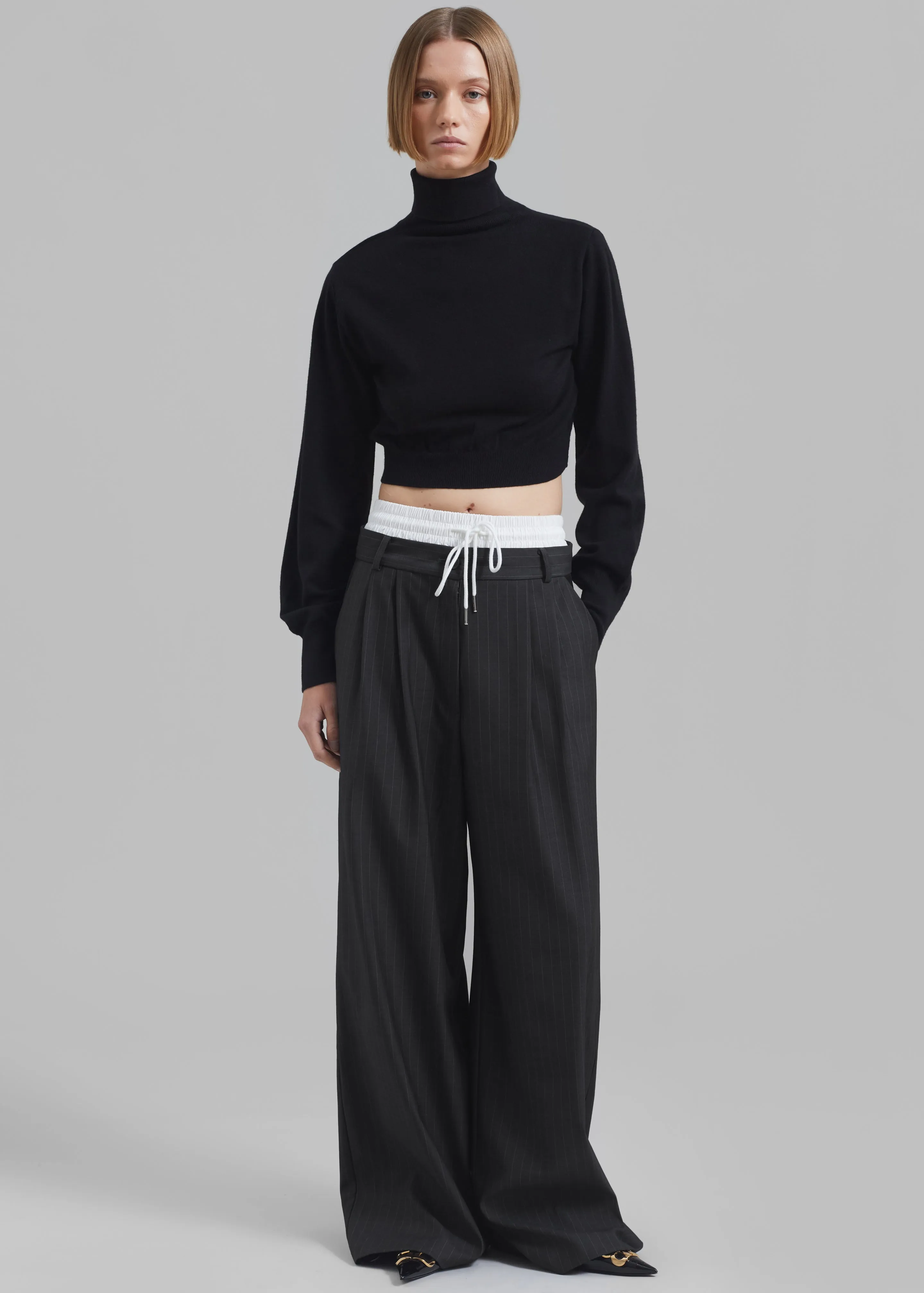 Bella Cropped Turtleneck - Black sold by Frankie Shop product image thumbnail 5