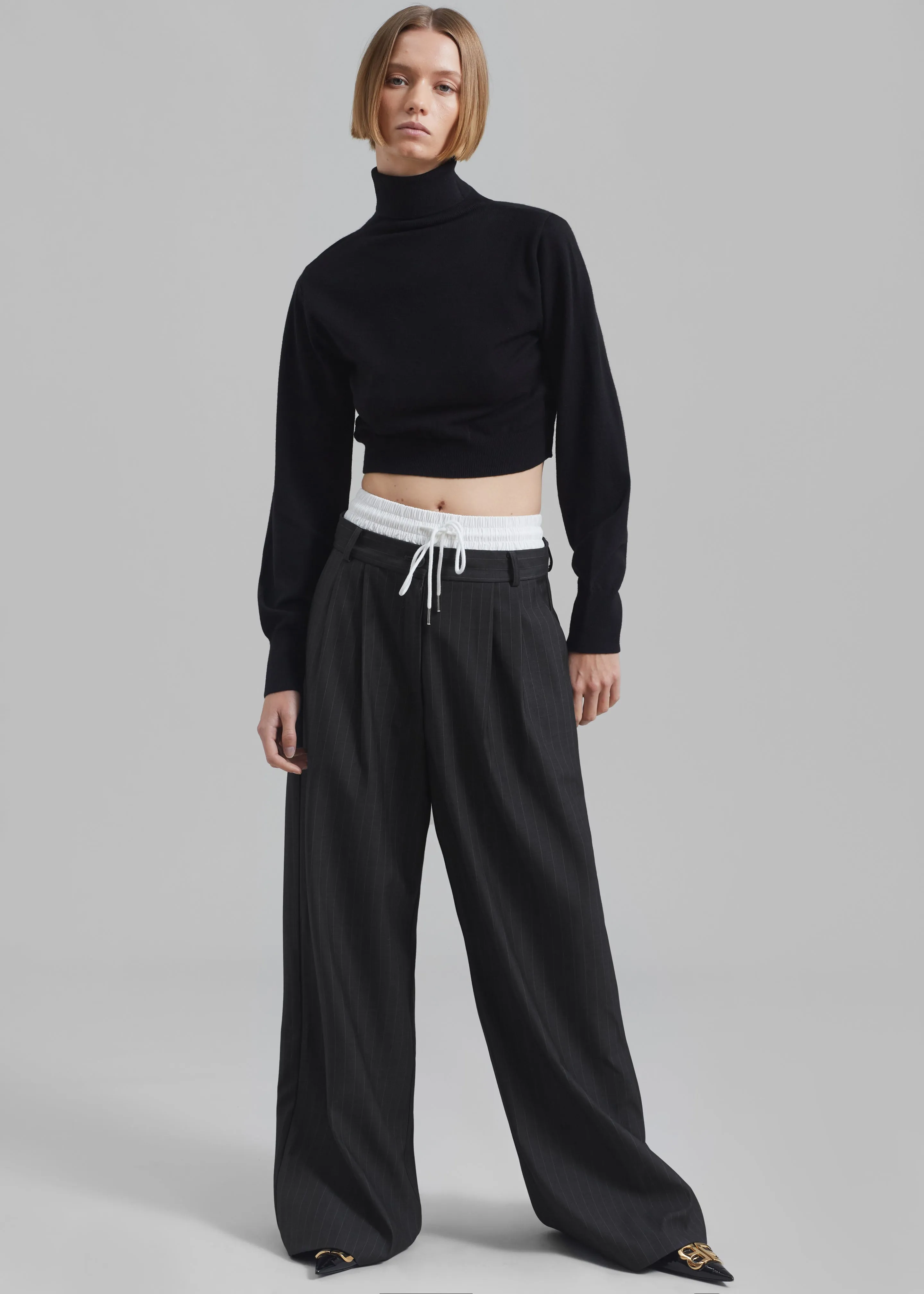 Bella Cropped Turtleneck - Black sold by Frankie Shop product image thumbnail 4