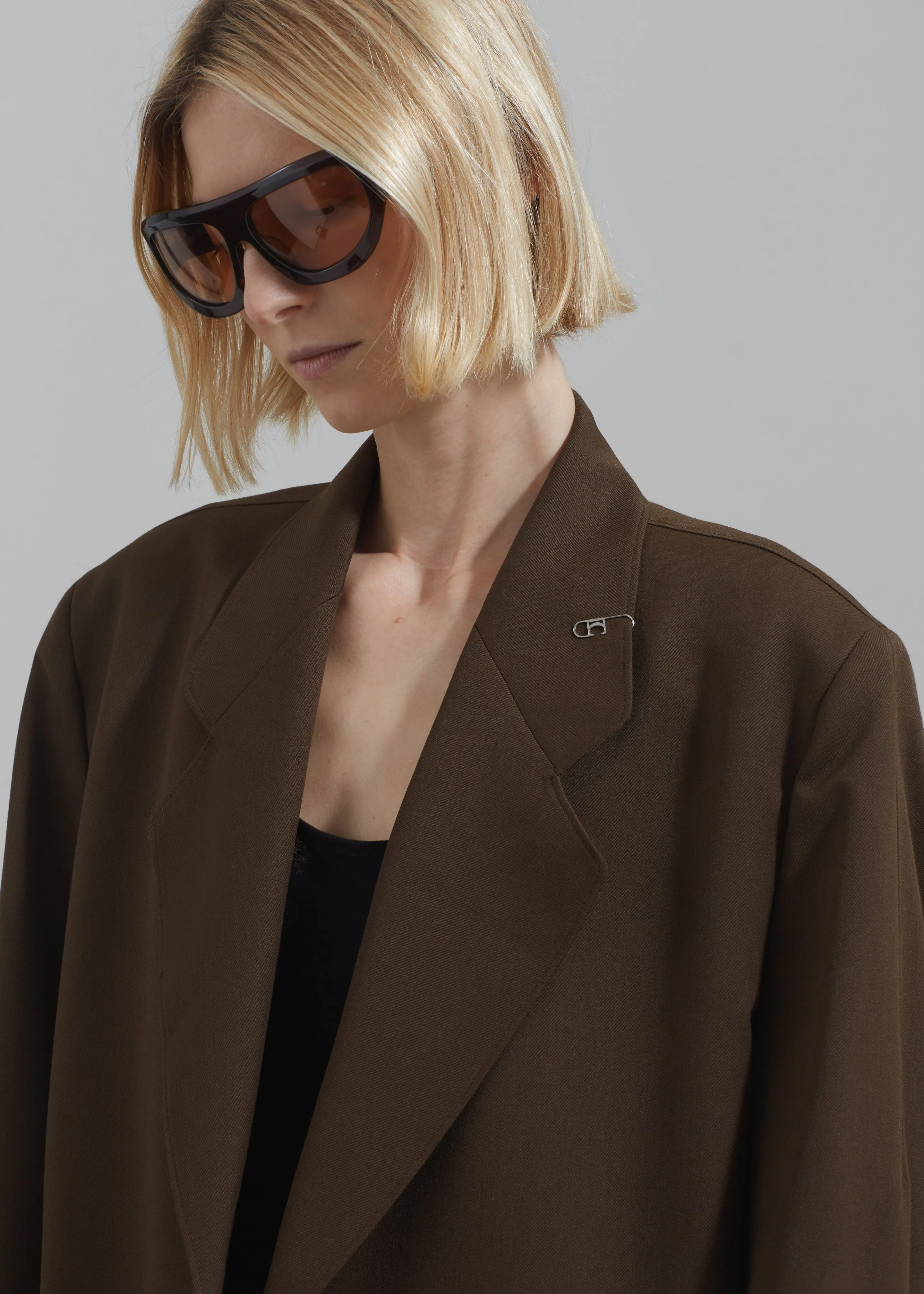 Low Classic Classic Long Coat - Khaki sold by Frankie Shop product image thumbnail 3