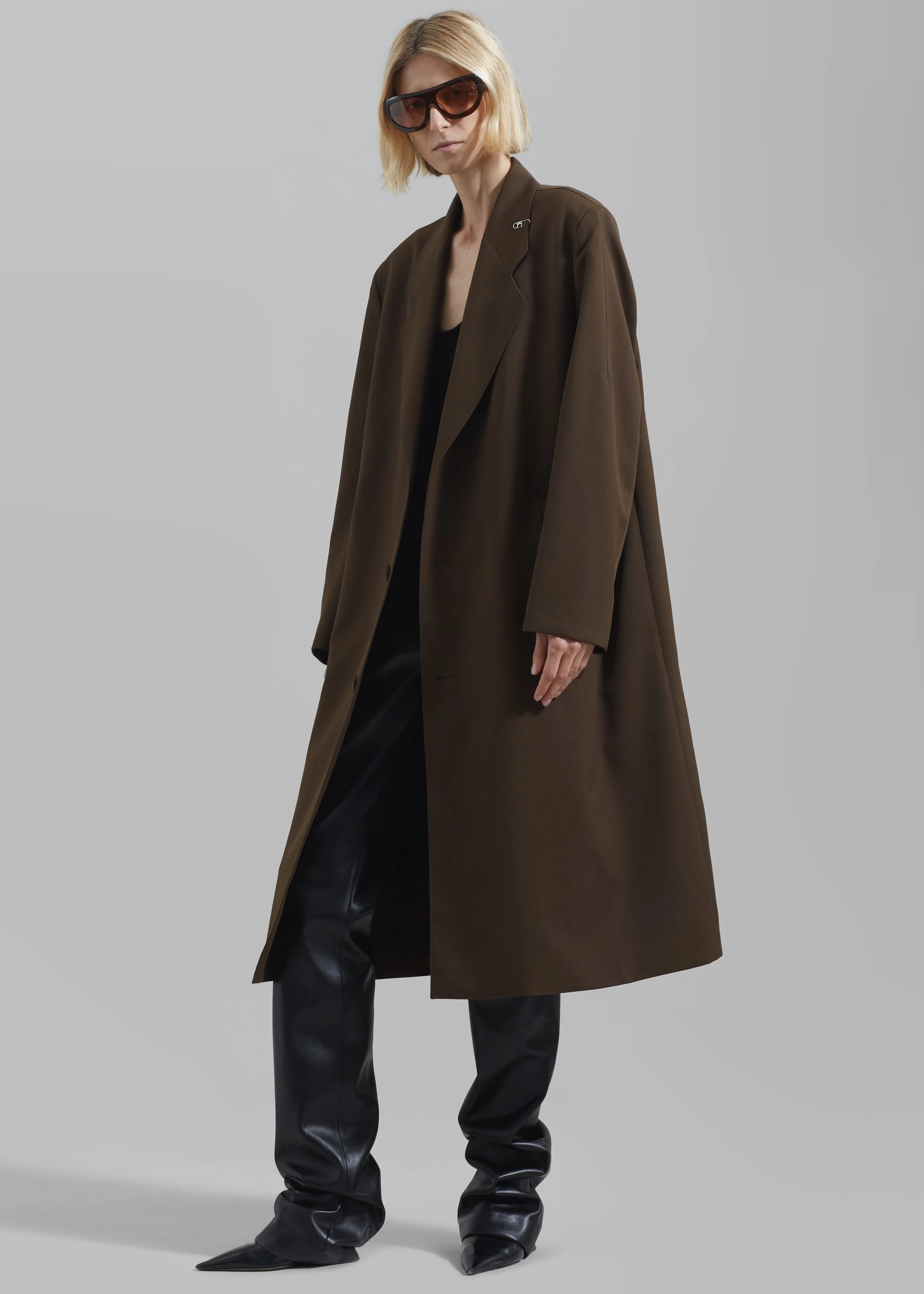 Low Classic Classic Long Coat - Khaki sold by Frankie Shop product image thumbnail 2