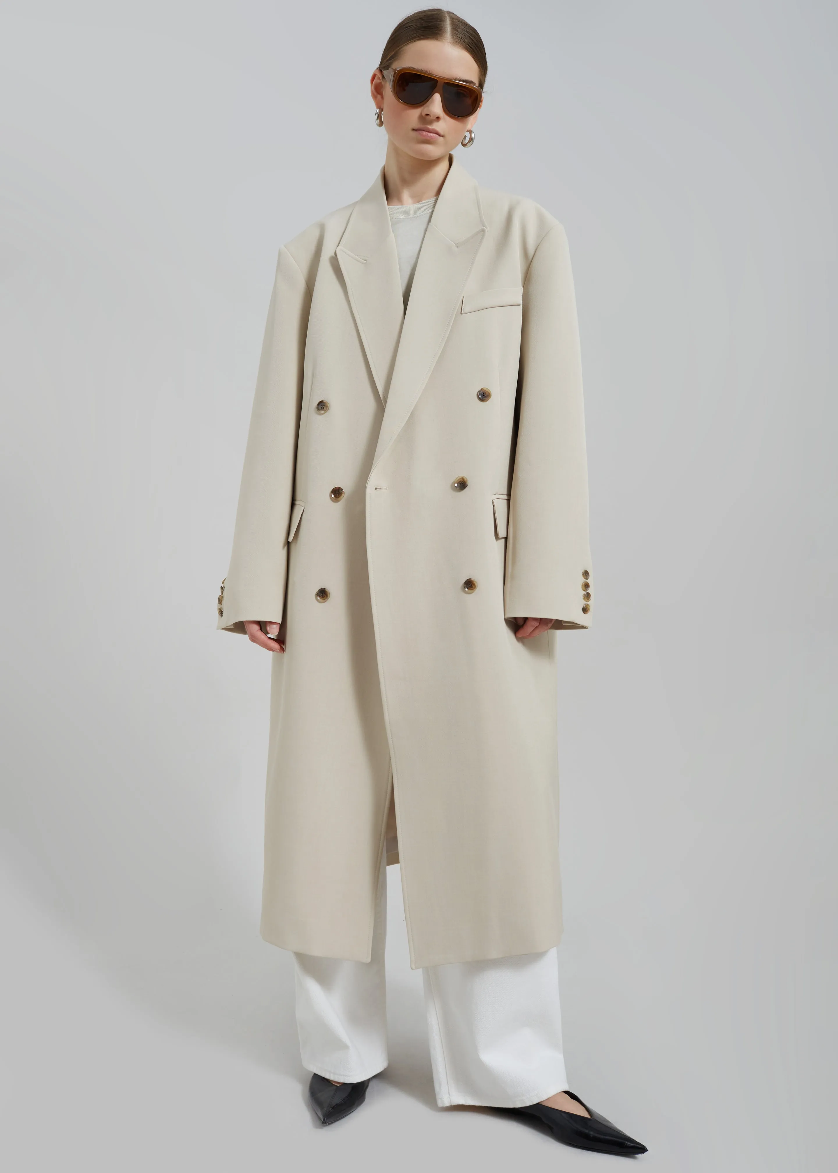 Nadetta Coat - Beige sold by Frankie Shop
