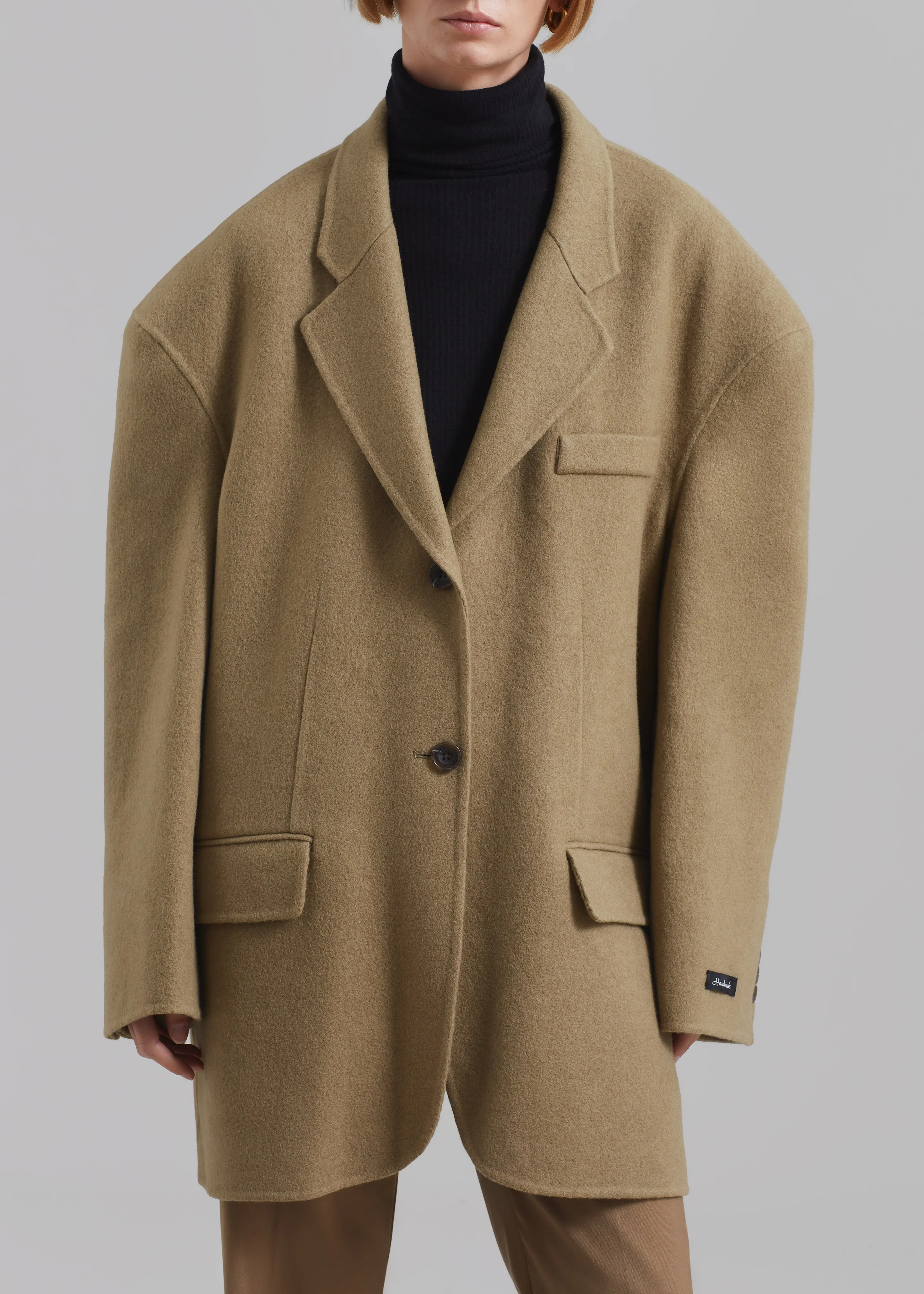 Acadia Wool Blazer - Khaki sold by Frankie Shop product image thumbnail 5