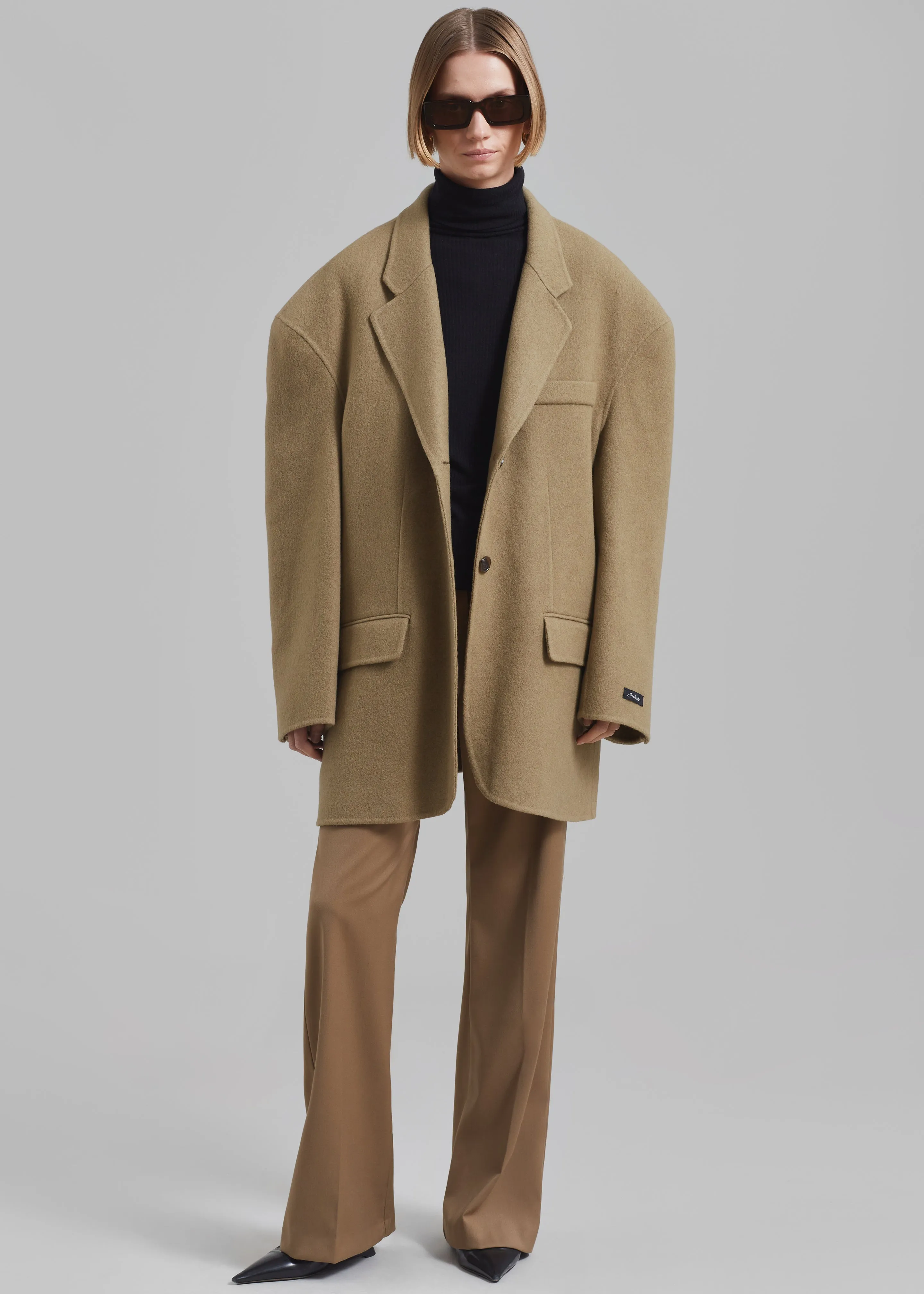 Acadia Wool Blazer - Khaki sold by Frankie Shop product image thumbnail 2