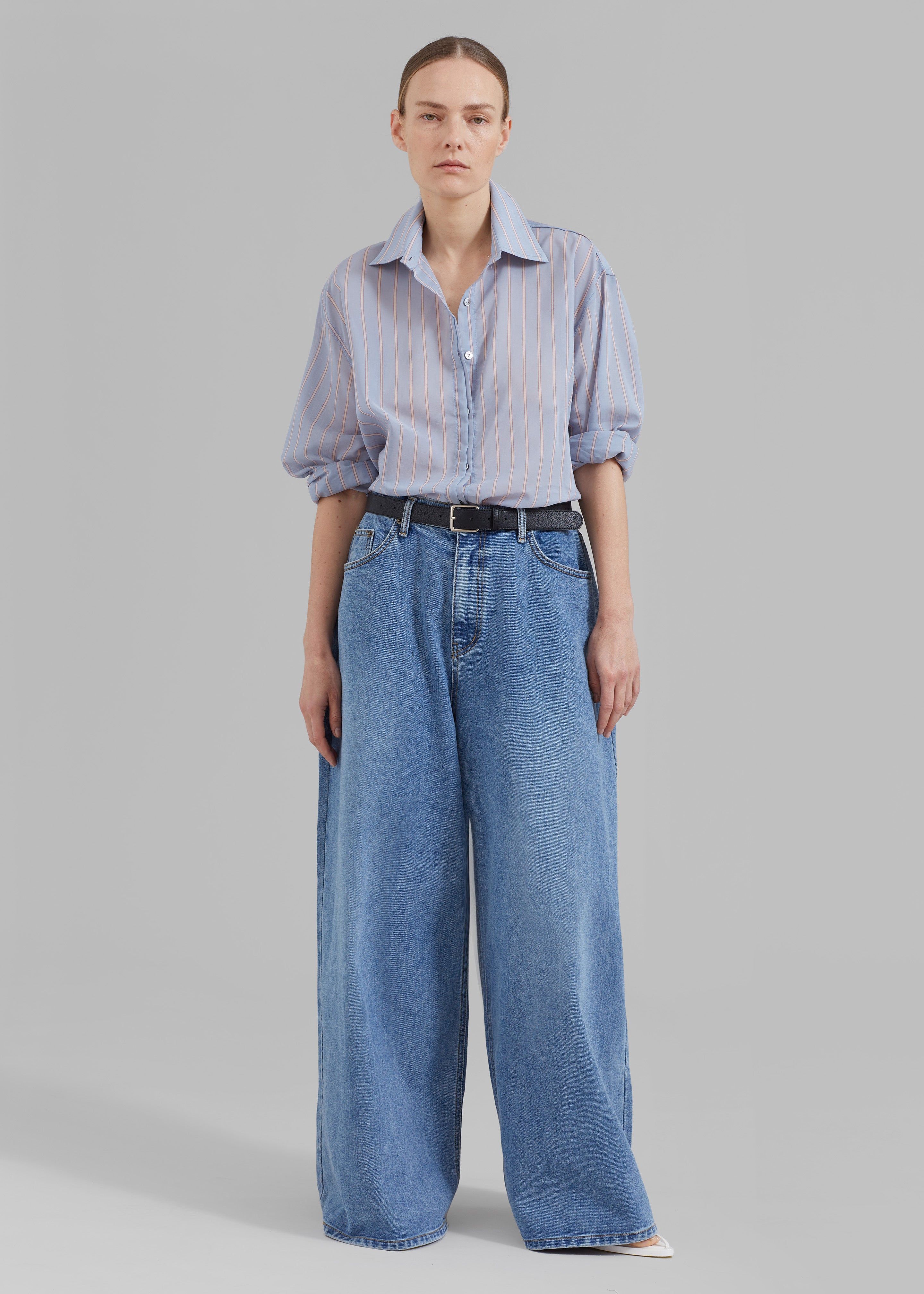 Florence Stripe Shirt - Blue Combo sold by Frankie Shop product image thumbnail 6