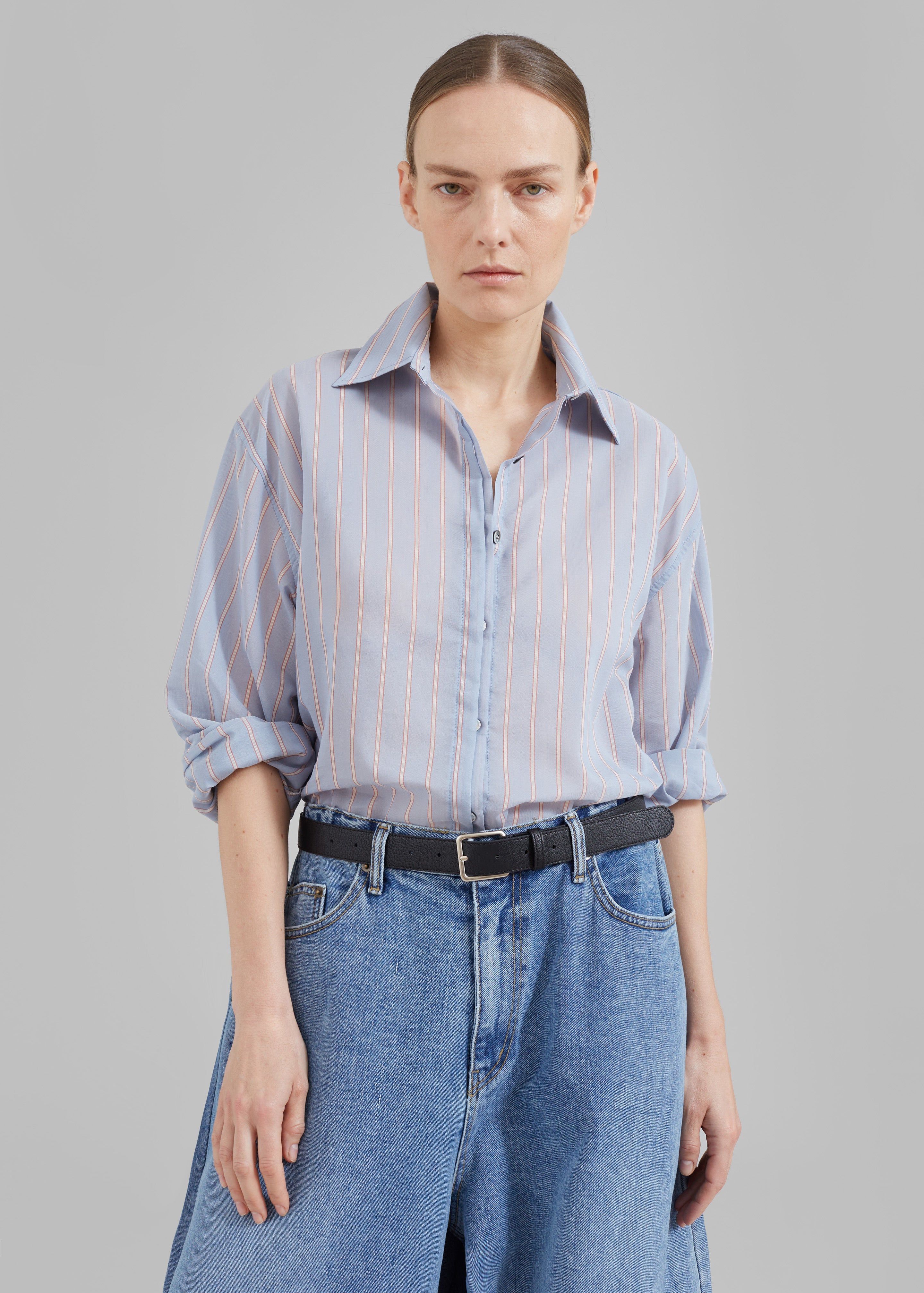 Florence Stripe Shirt - Blue Combo sold by Frankie Shop product image thumbnail 2