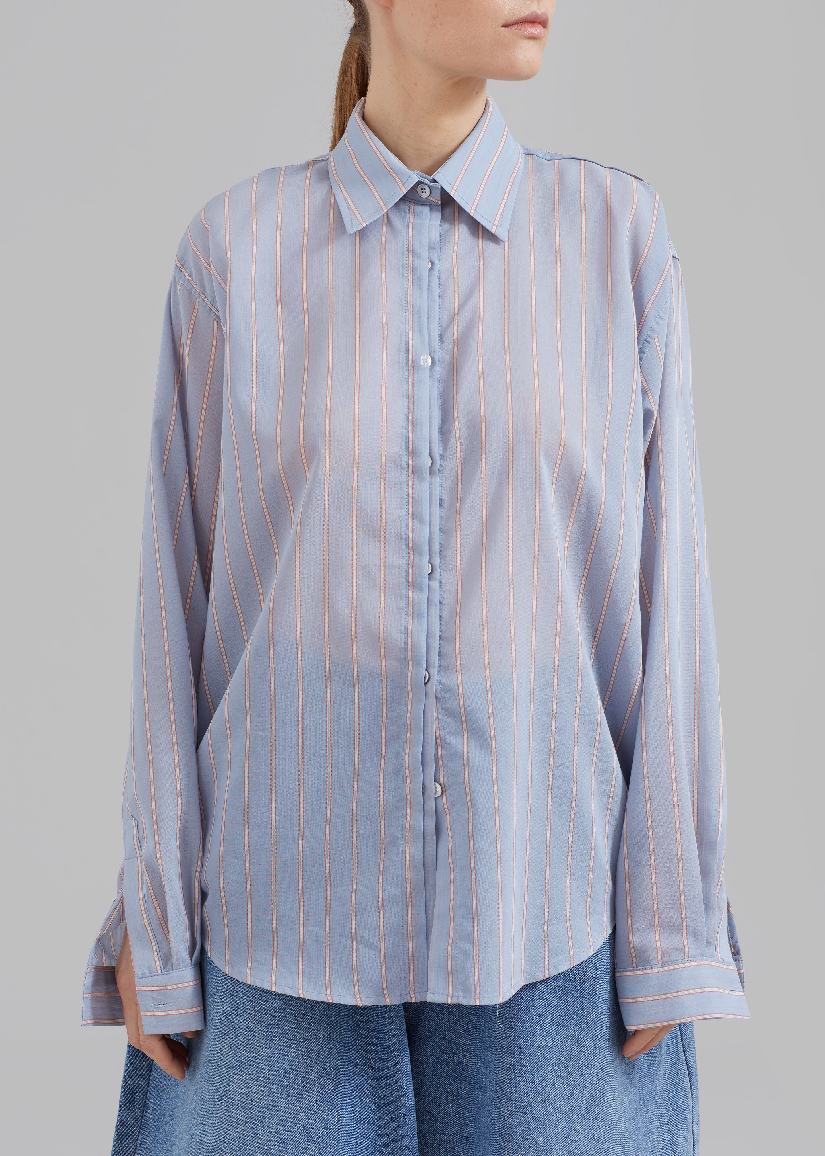 Florence Stripe Shirt - Blue Combo sold by Frankie Shop product image thumbnail 3
