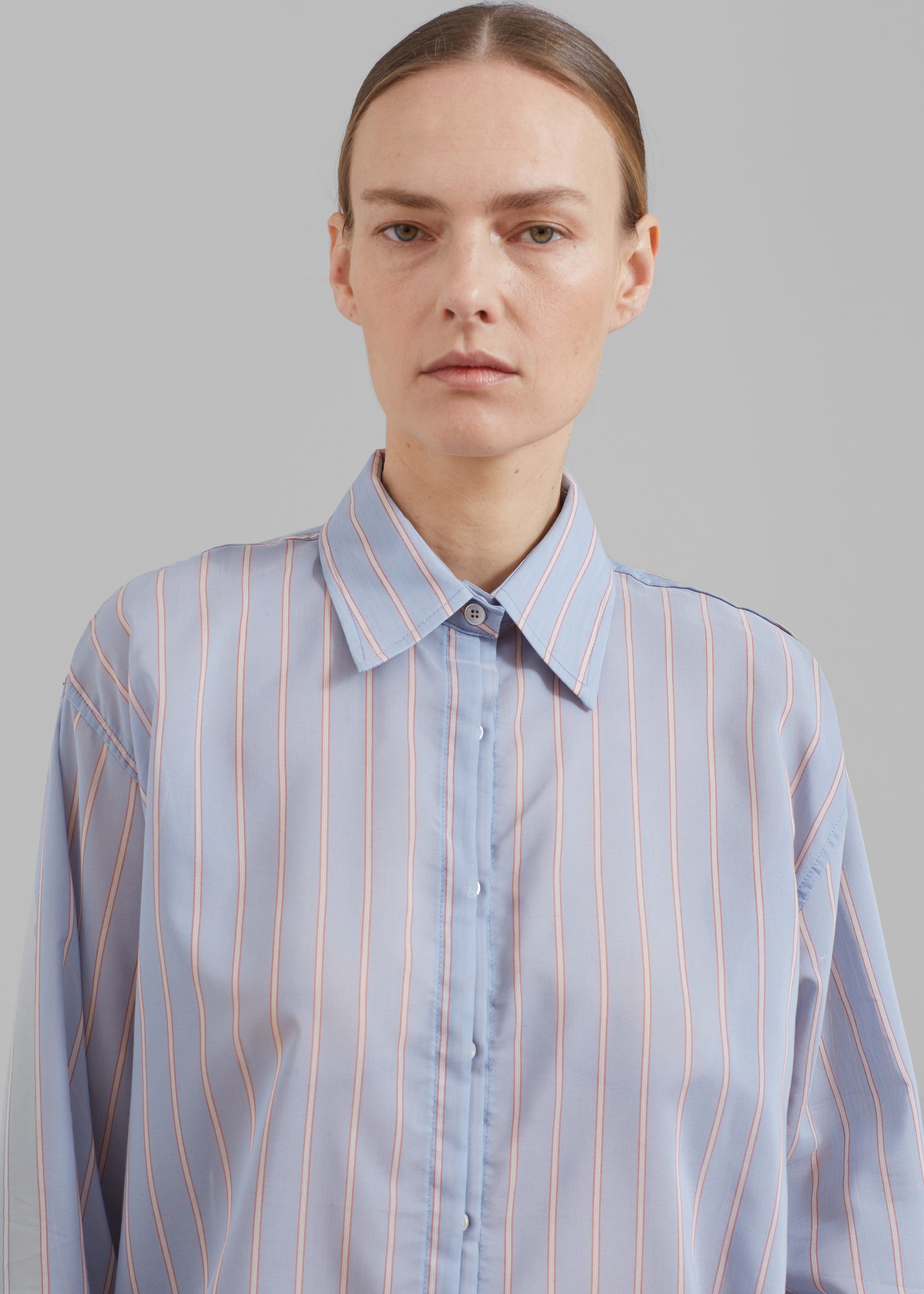 Florence Stripe Shirt - Blue Combo sold by Frankie Shop product image thumbnail 4