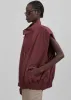 Lance Sleeveless Bomber Jacket - Burgundy sold by Frankie Shop
