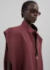 Lance Sleeveless Bomber Jacket - Burgundy sold by Frankie Shop