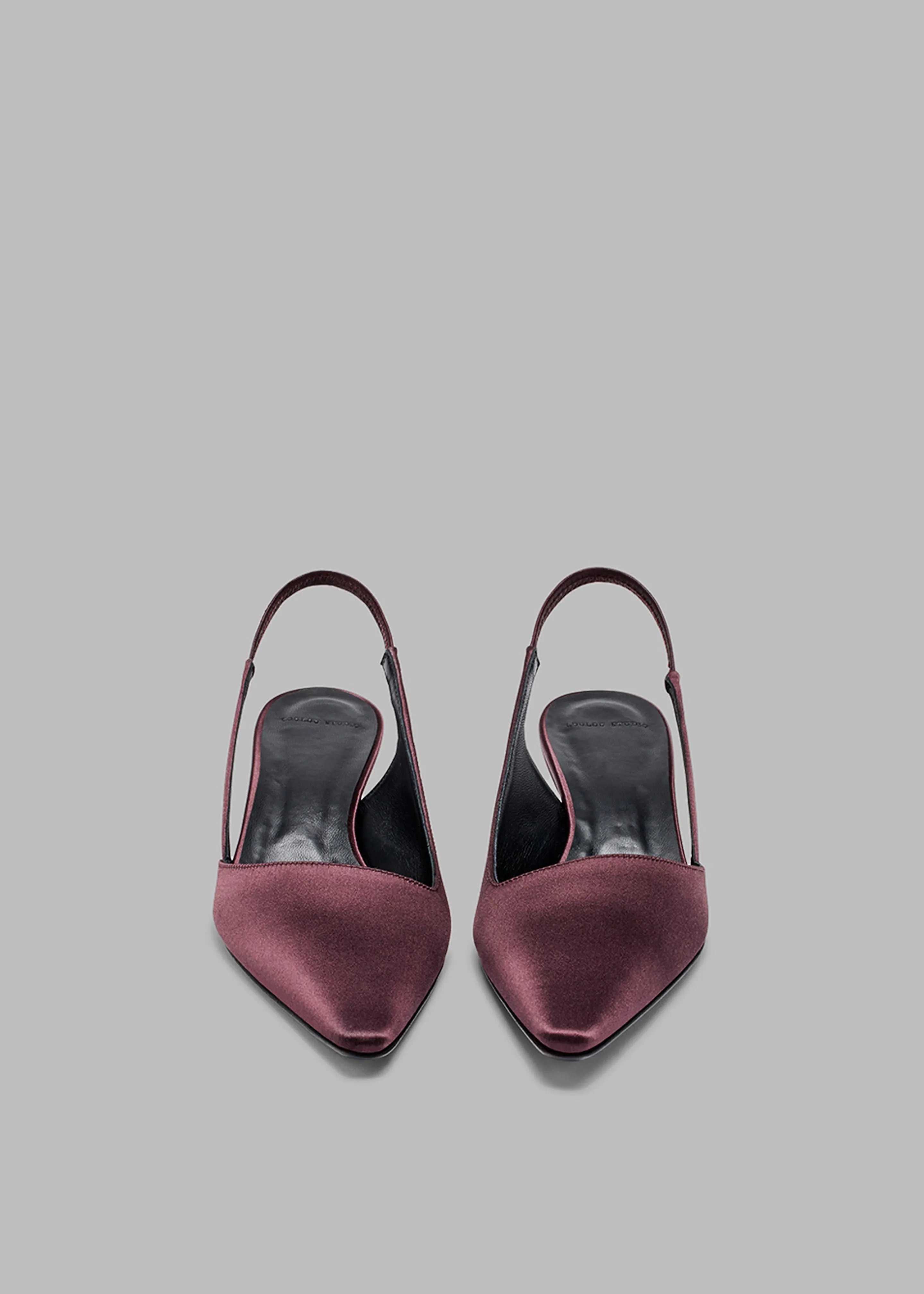 Loulou Studio Sulue Slingback Kitten Heel Shoes - Midnight Bordeaux sold by Frankie Shop product image thumbnail 3