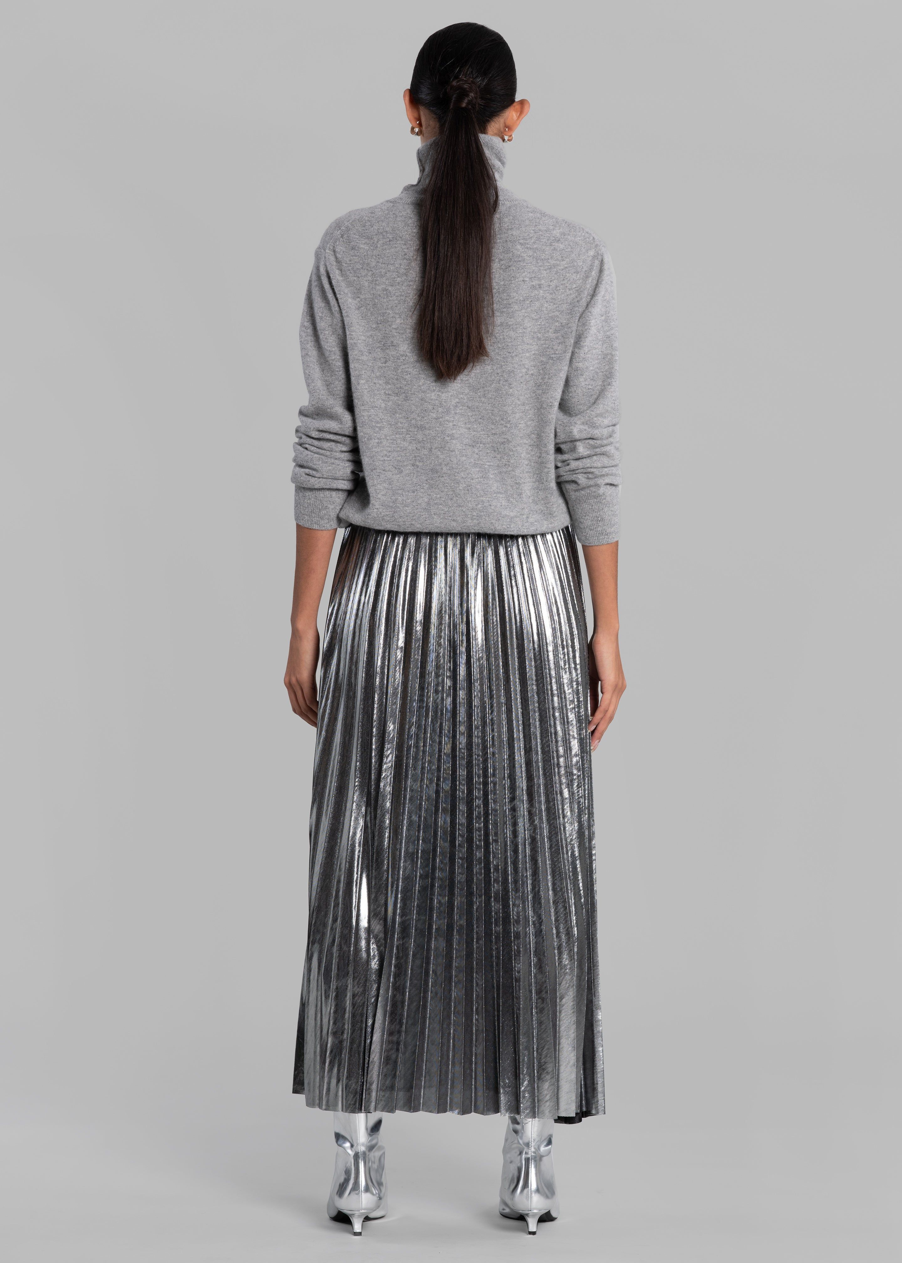 Rita Glitter Midi Skirt - Silver sold by Frankie Shop product image thumbnail 9