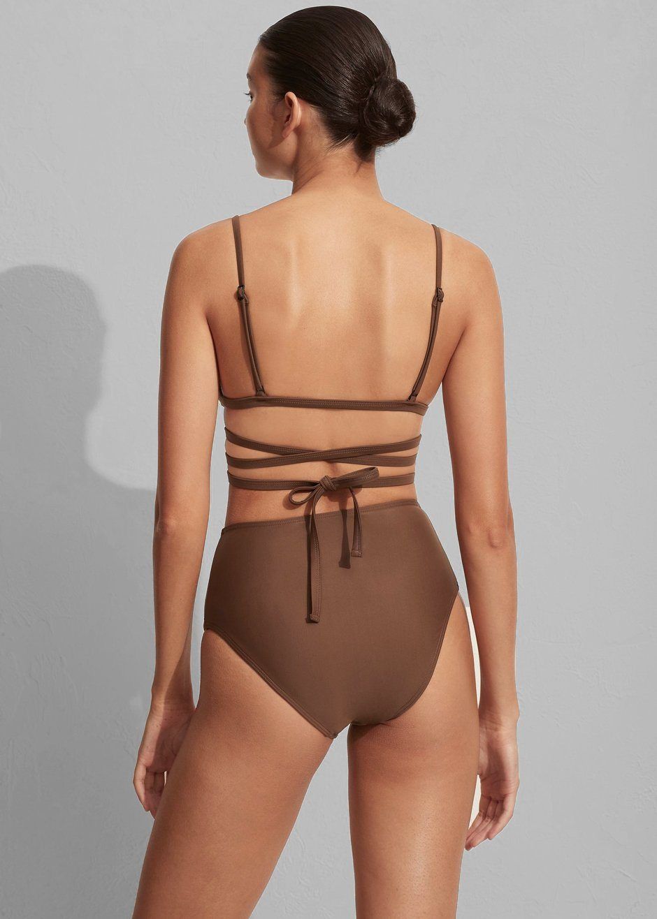 Matteau High Waist Bikini Brief - Pecan sold by Frankie Shop product image thumbnail 3