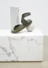 GIA x RHW Flat Wrap Toe Sandal - Moss Green sold by Frankie Shop