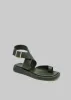 GIA x RHW Flat Wrap Toe Sandal - Moss Green sold by Frankie Shop