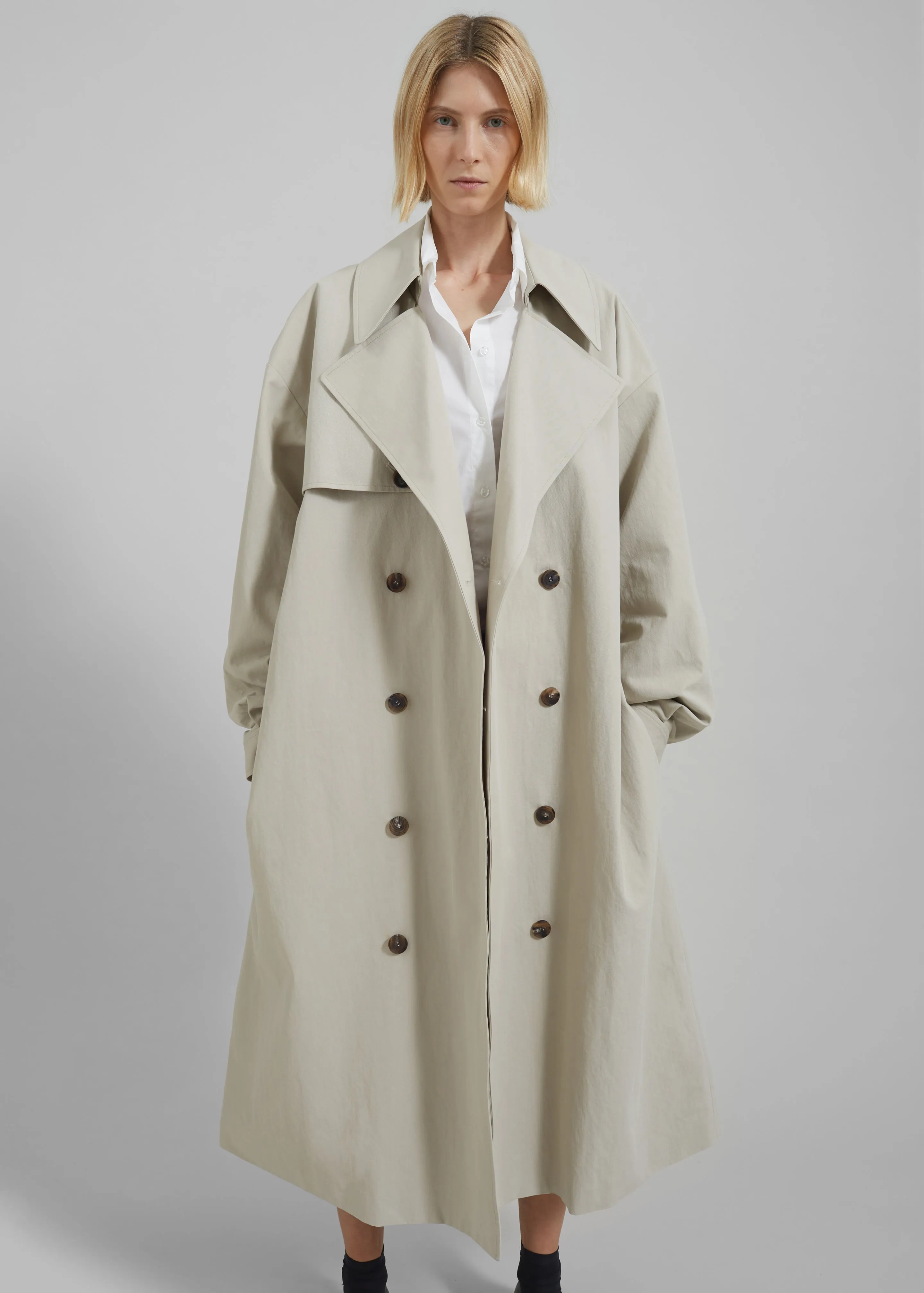 Anika Double Breasted Trench Coat - Beige sold by Frankie Shop product image thumbnail 5