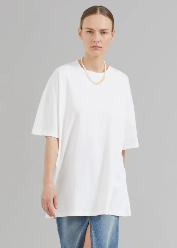 Faro Boxy Tee - White sold by Frankie Shop