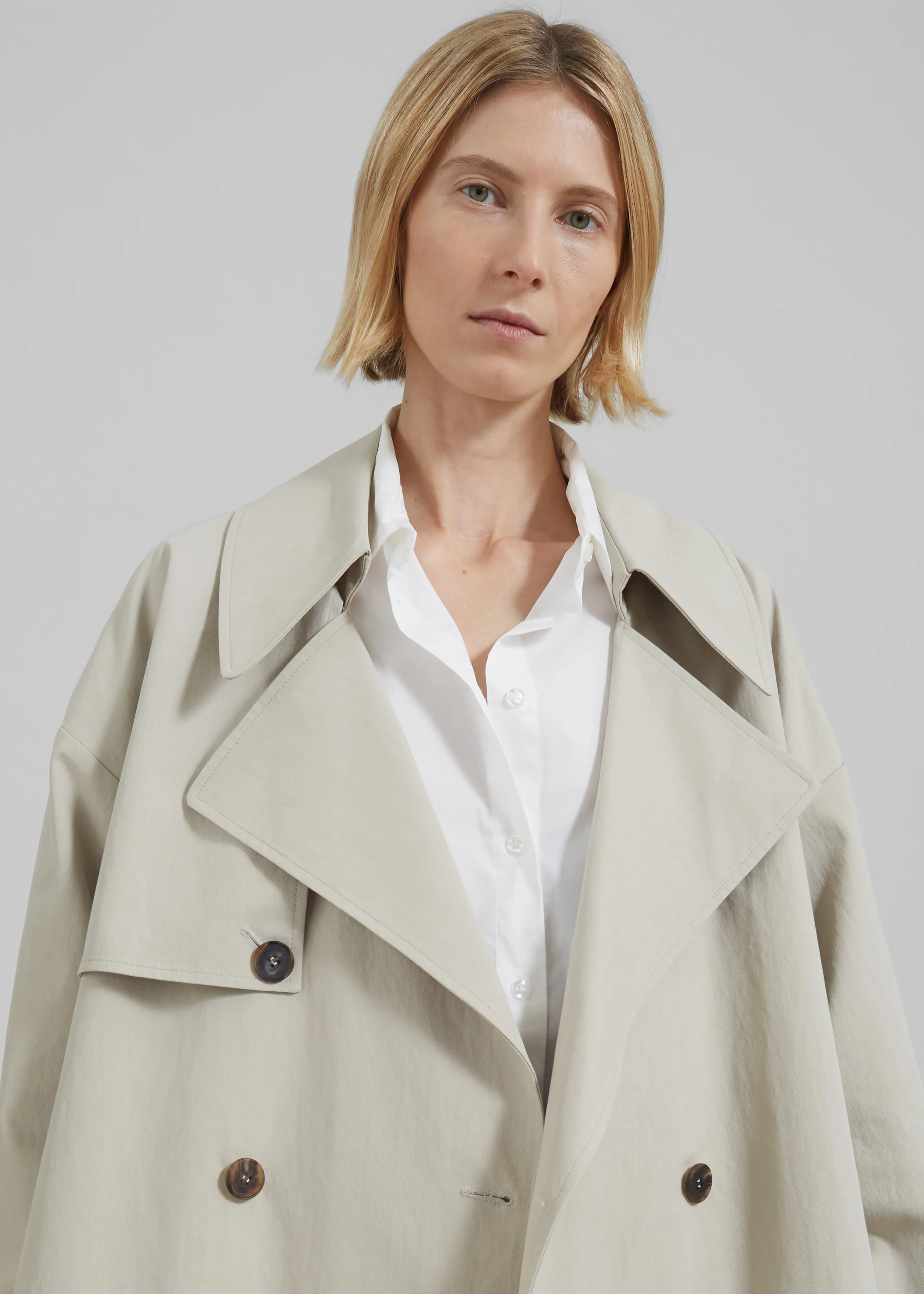 Anika Double Breasted Trench Coat - Beige sold by Frankie Shop product image thumbnail 3