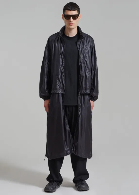 Amomento Oversize Detachable Safari Jacket - Black made by Amomento