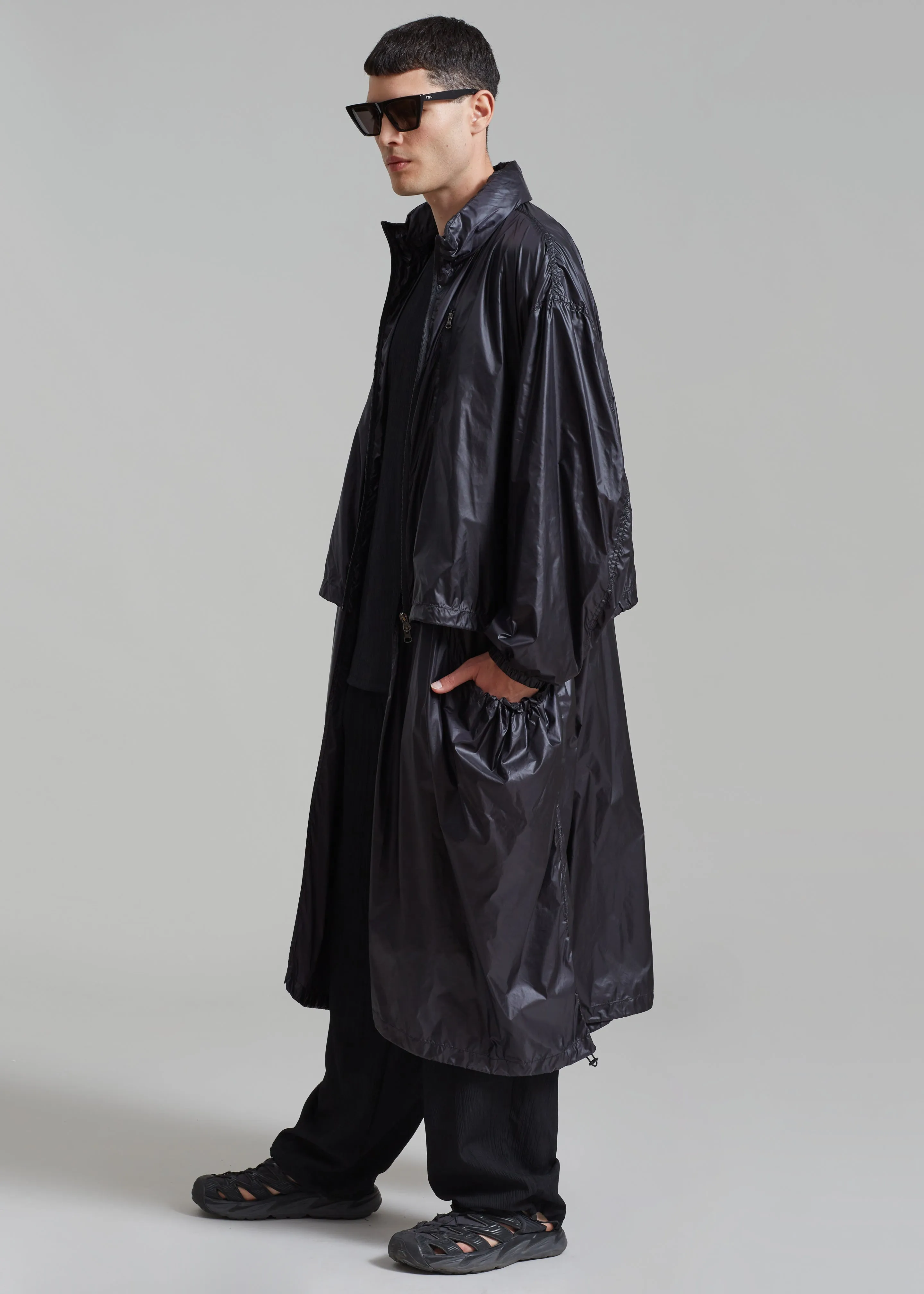 Amomento Oversize Detachable Safari Jacket - Black sold by Frankie Shop product image thumbnail 5