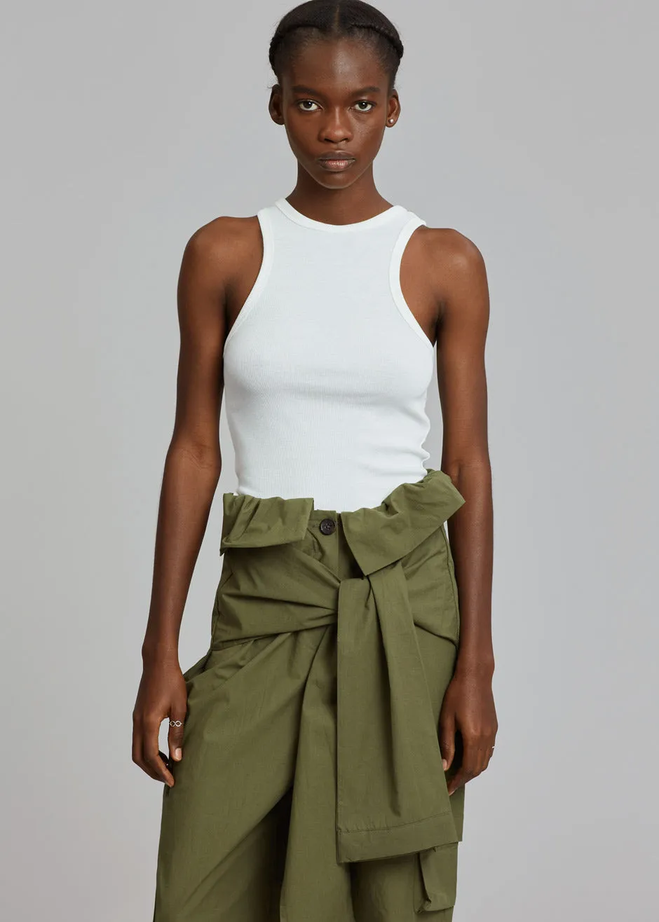 Corsy Ribbed Tank - Optic White sold by Frankie Shop product image thumbnail 3