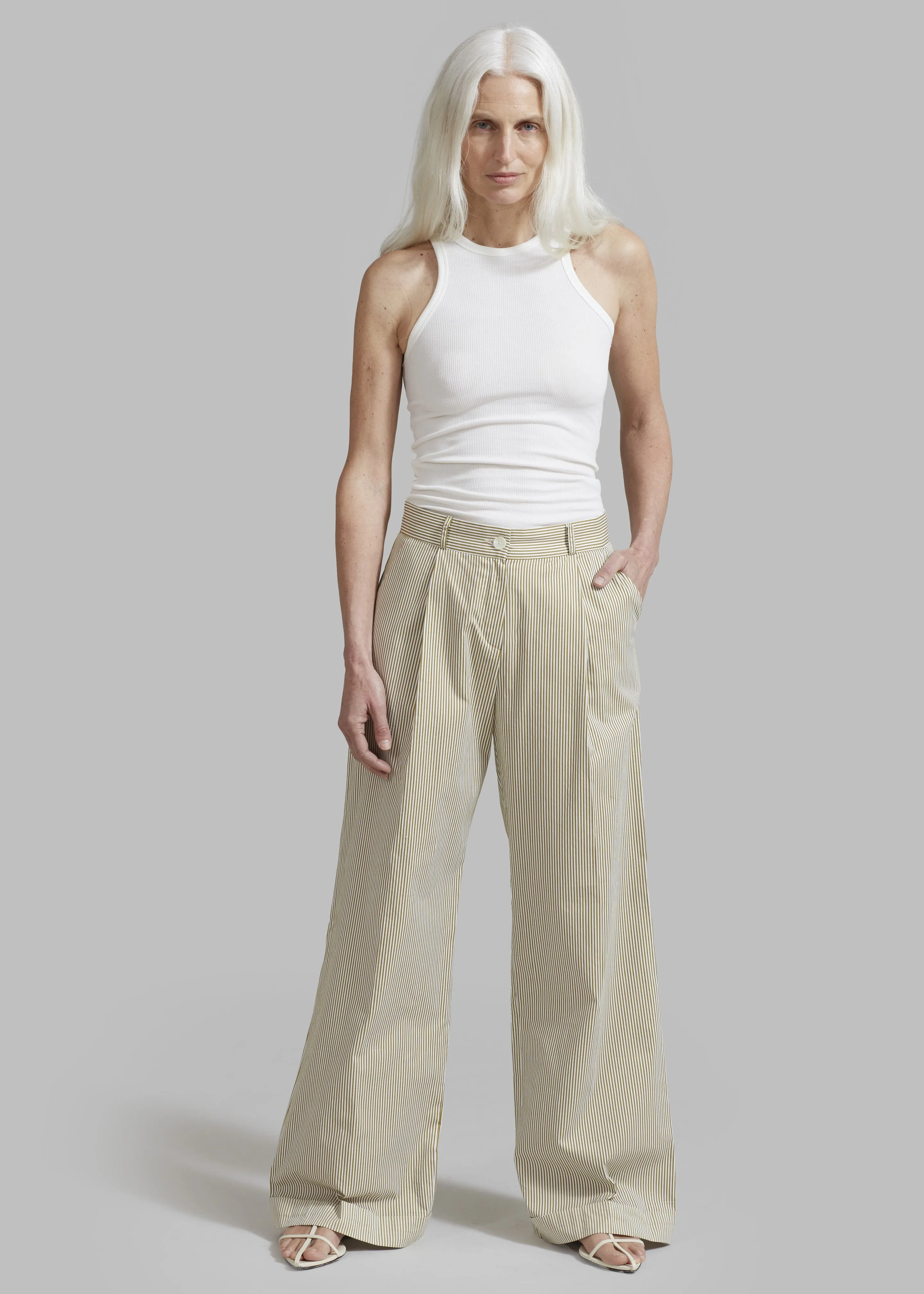 Corsy Ribbed Tank - Optic White sold by Frankie Shop product image thumbnail 2