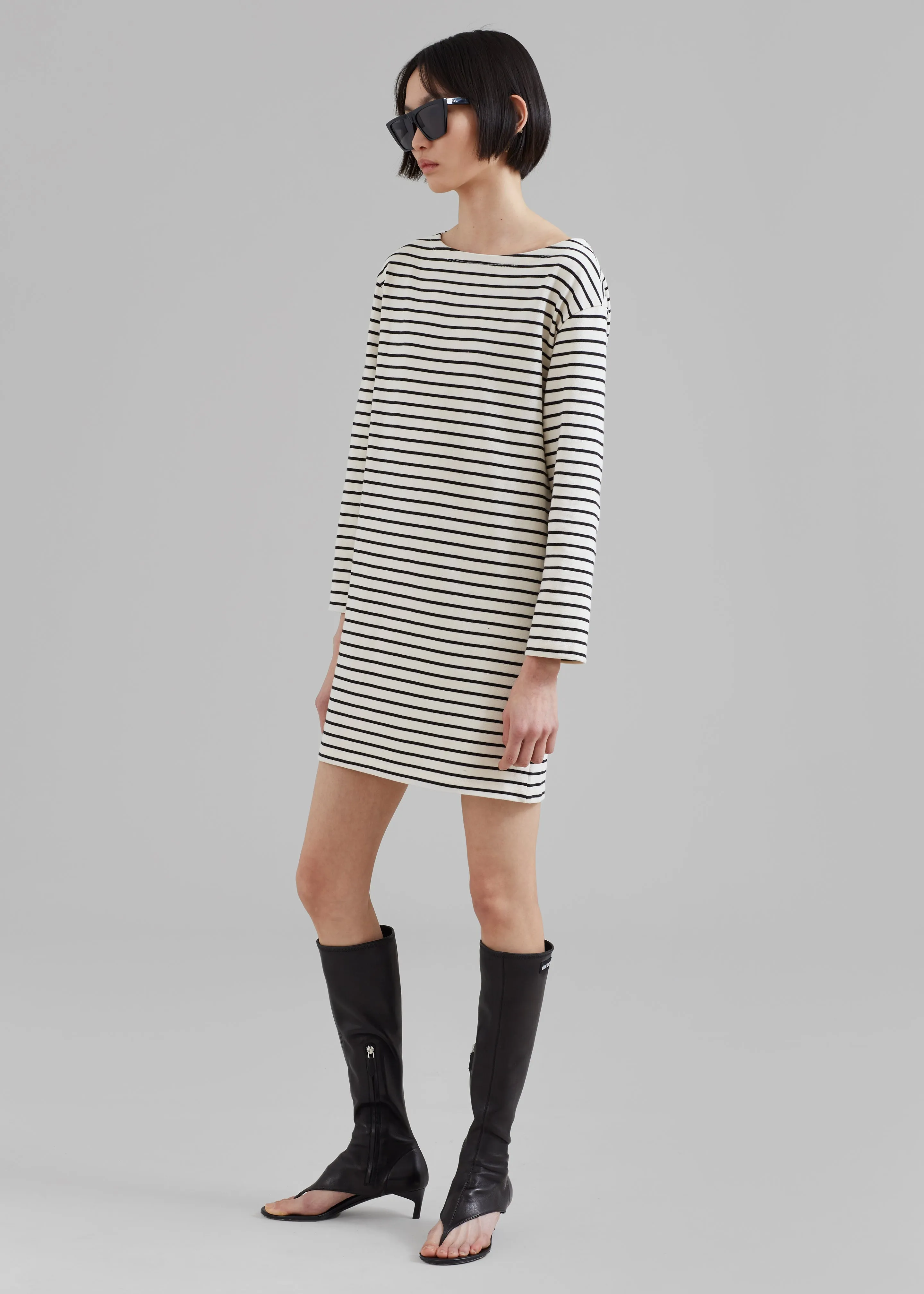 Nino Mini Dress - Black Stripe sold by Frankie Shop