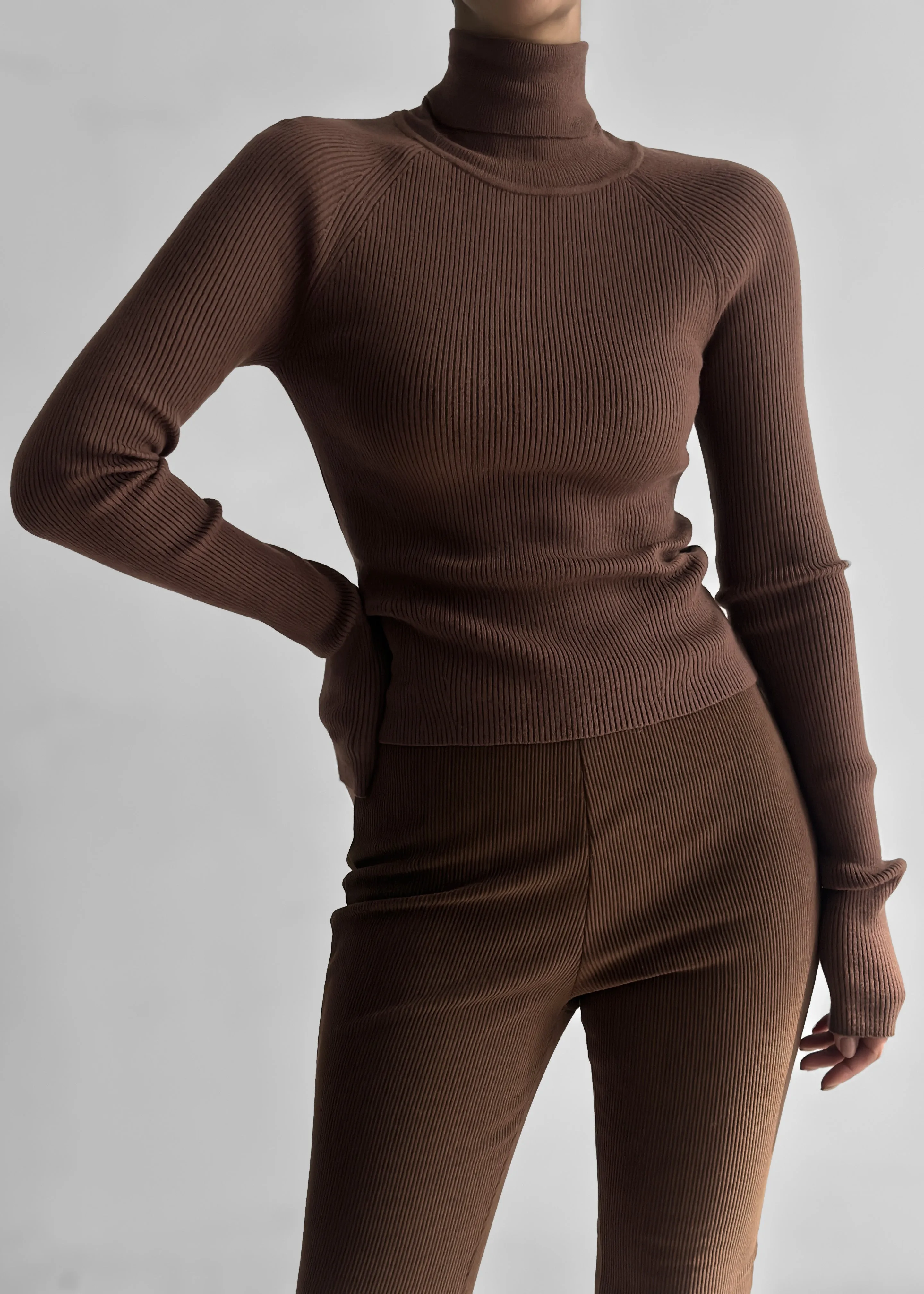 Aubree Turtleneck - Brown sold by Frankie Shop product image thumbnail 2