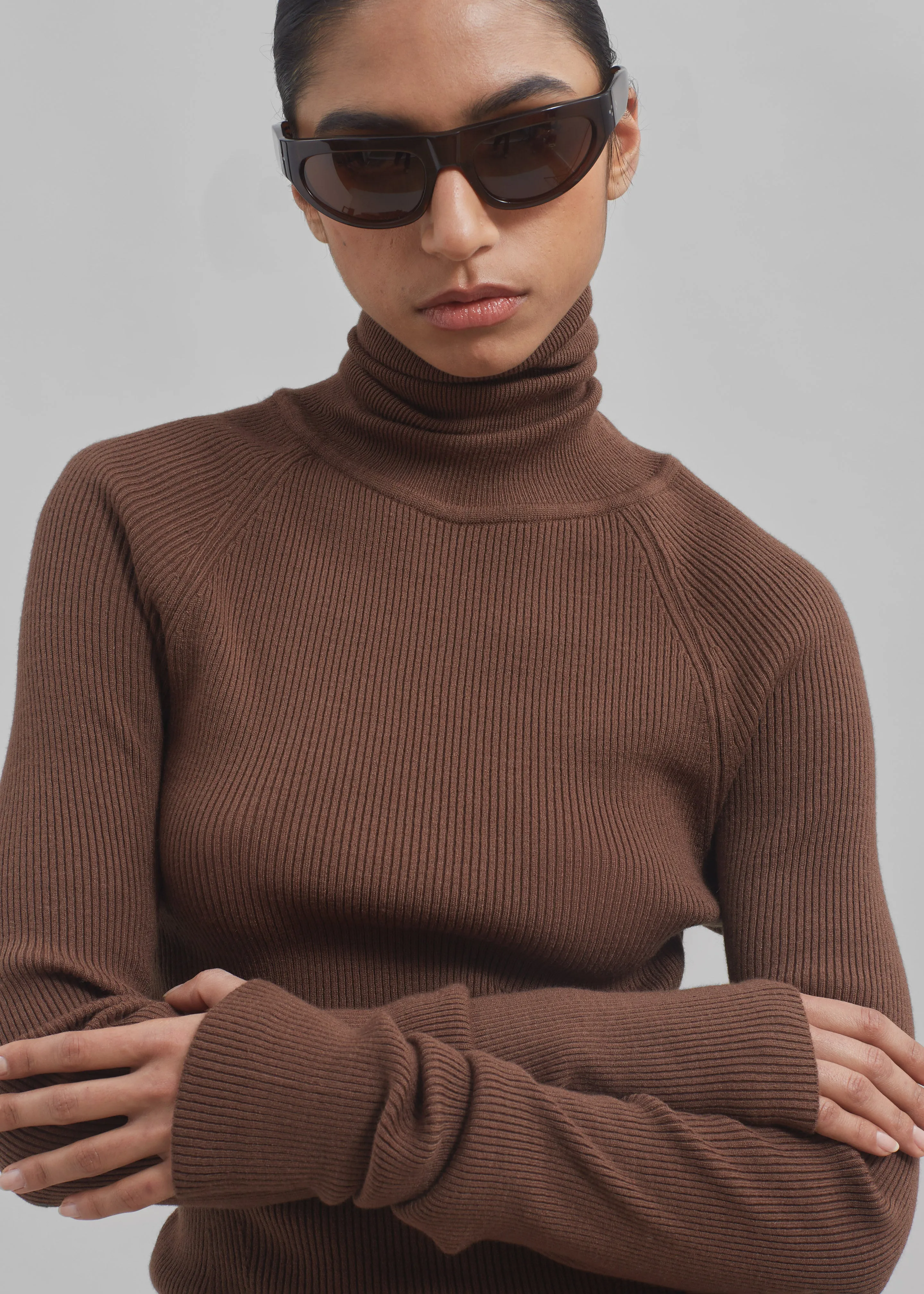 Aubree Turtleneck - Brown sold by Frankie Shop product image thumbnail 3