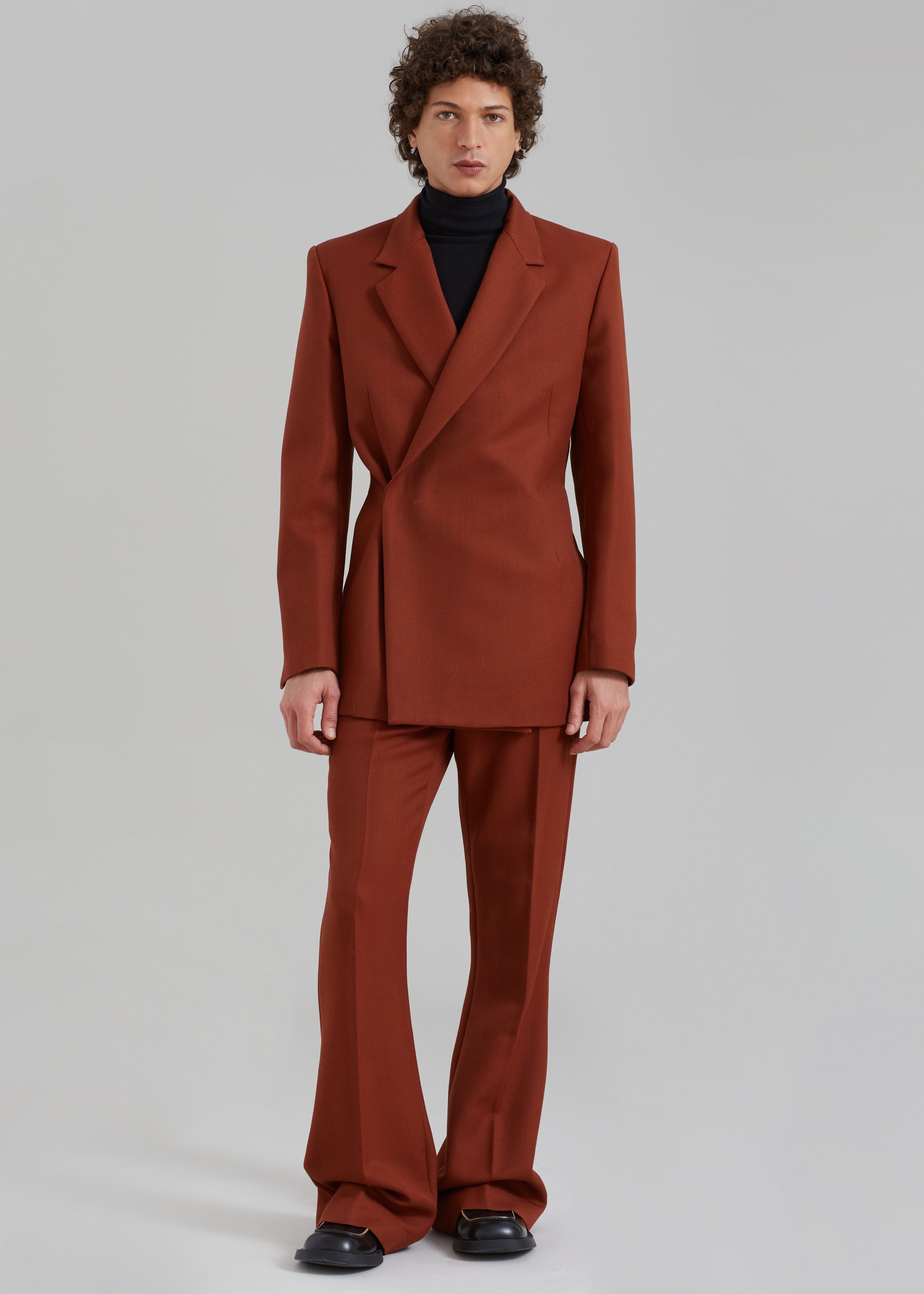 EGONLab Egonic Double Breasted Jacket - Rust Wool | Parallel