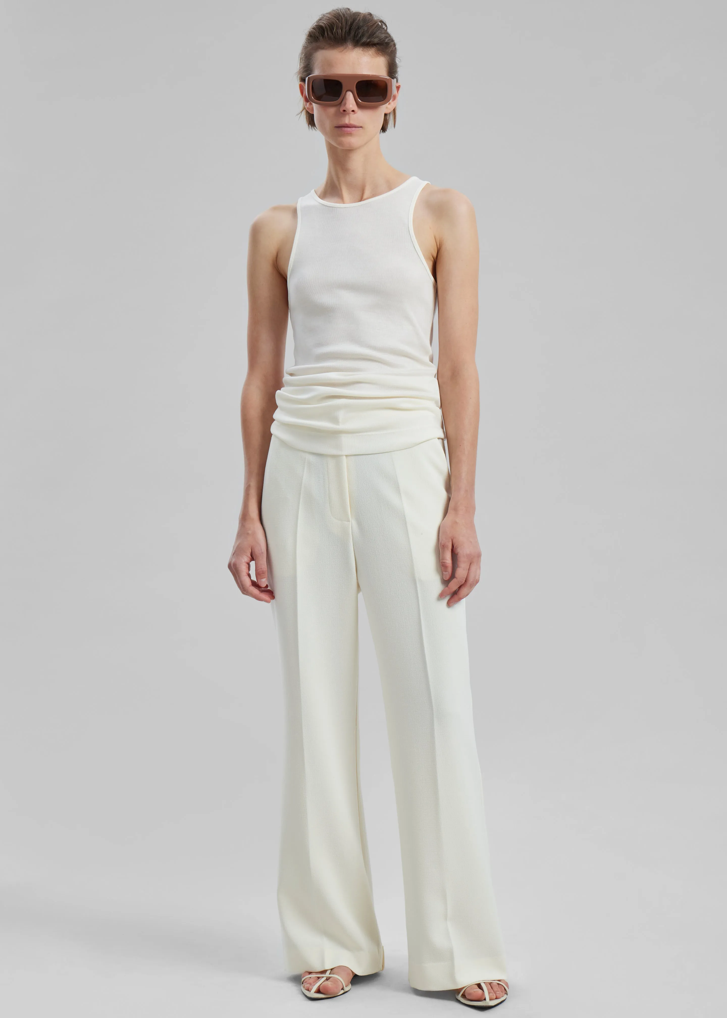 Layne Trousers - Off White sold by Frankie Shop product image thumbnail 3