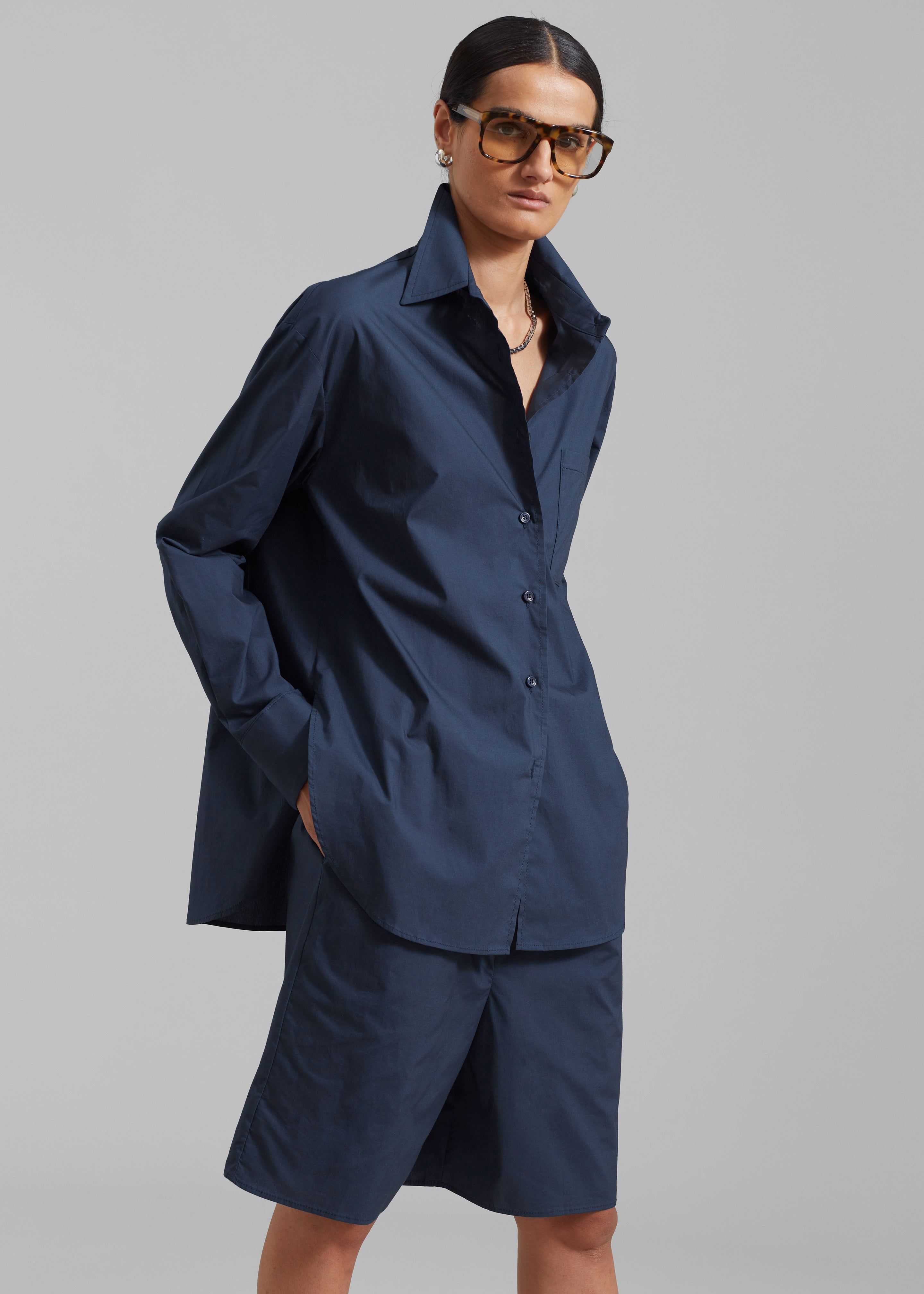 Levi Shirt - Midnight Blue sold by Frankie Shop product image thumbnail 3