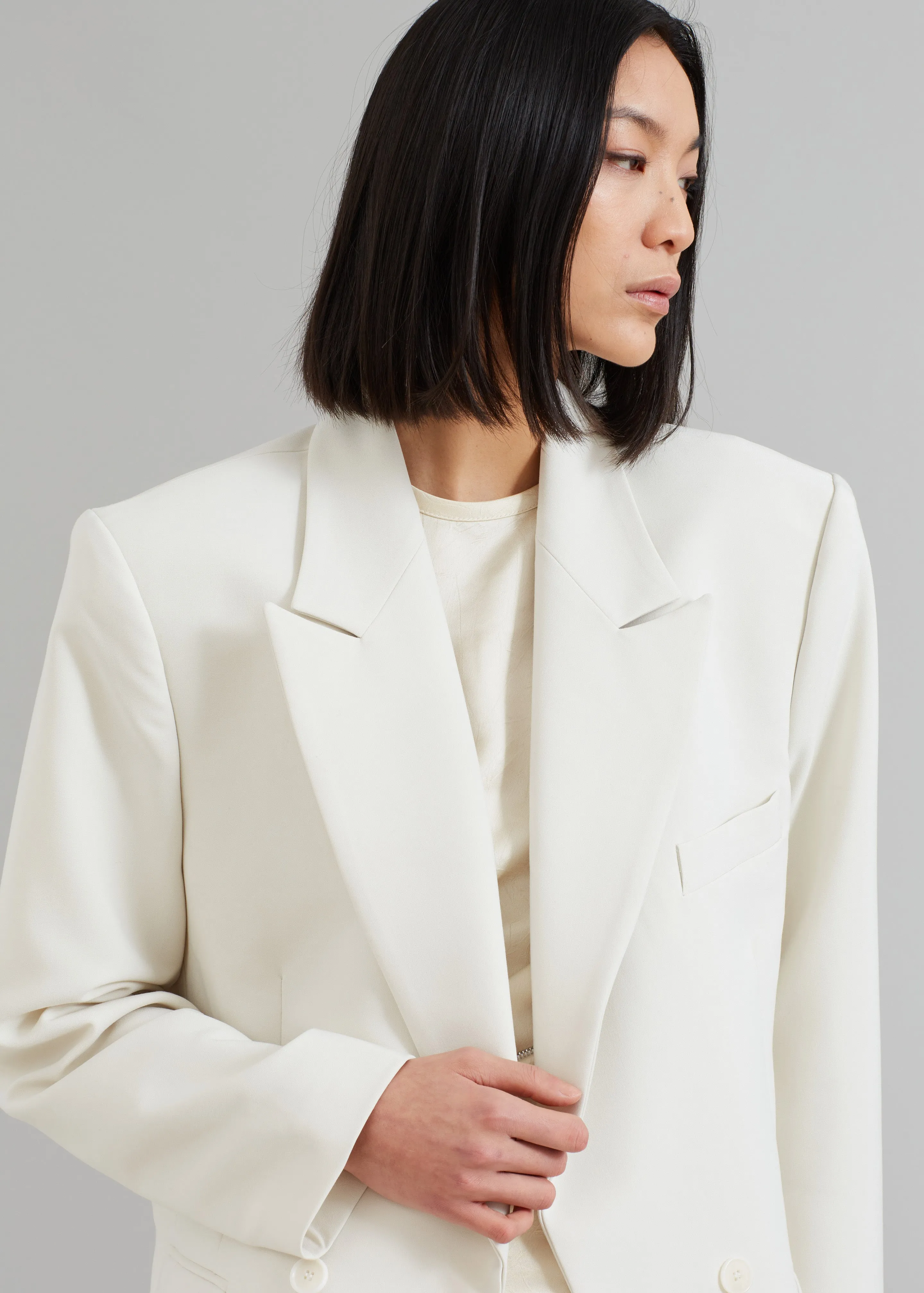 Corrin Blazer - Ivory sold by Frankie Shop product image thumbnail 5