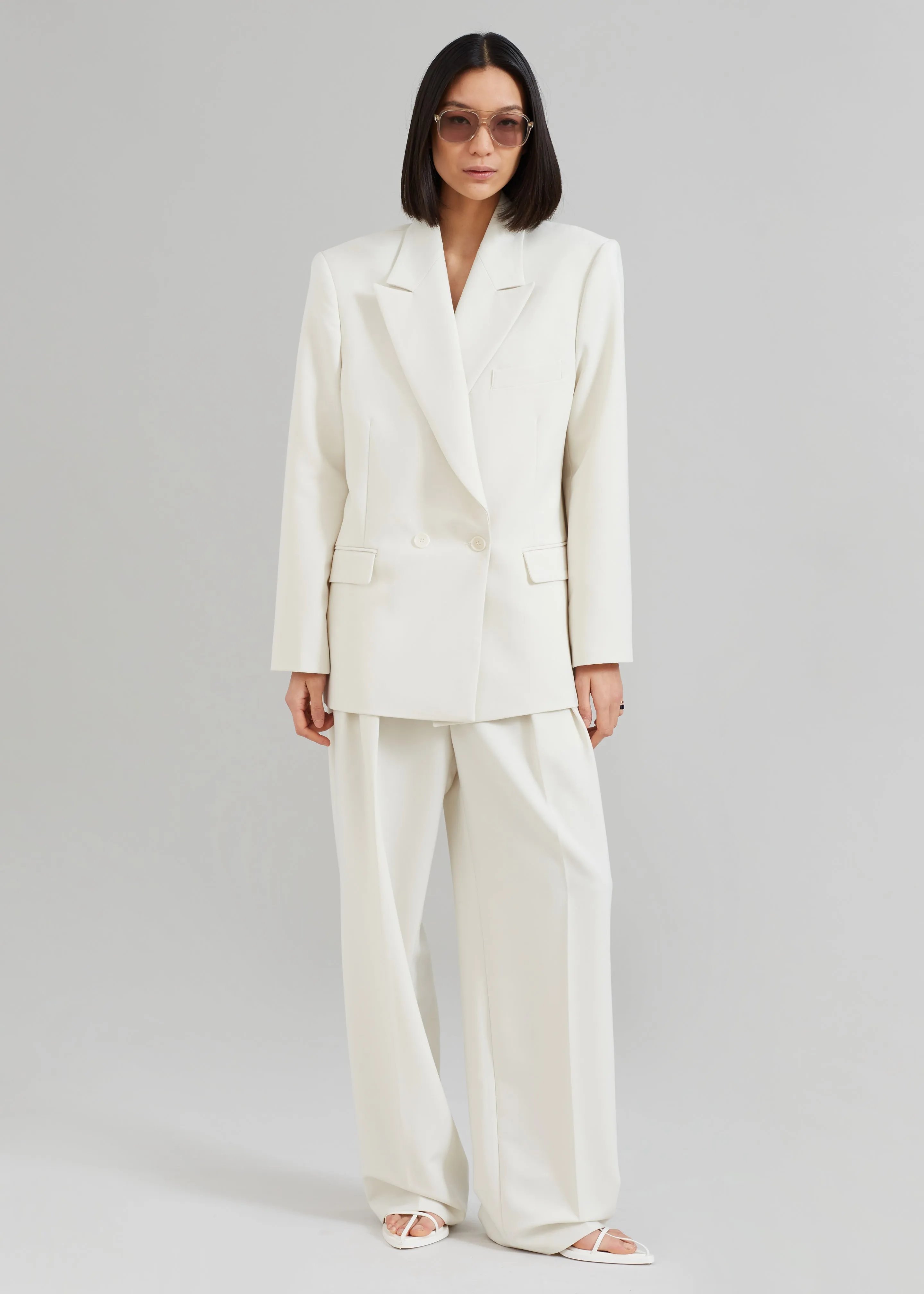 Corrin Blazer - Ivory sold by Frankie Shop product image thumbnail 2