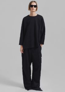 Campbell Long Sleeve Tee - Black sold by Frankie Shop