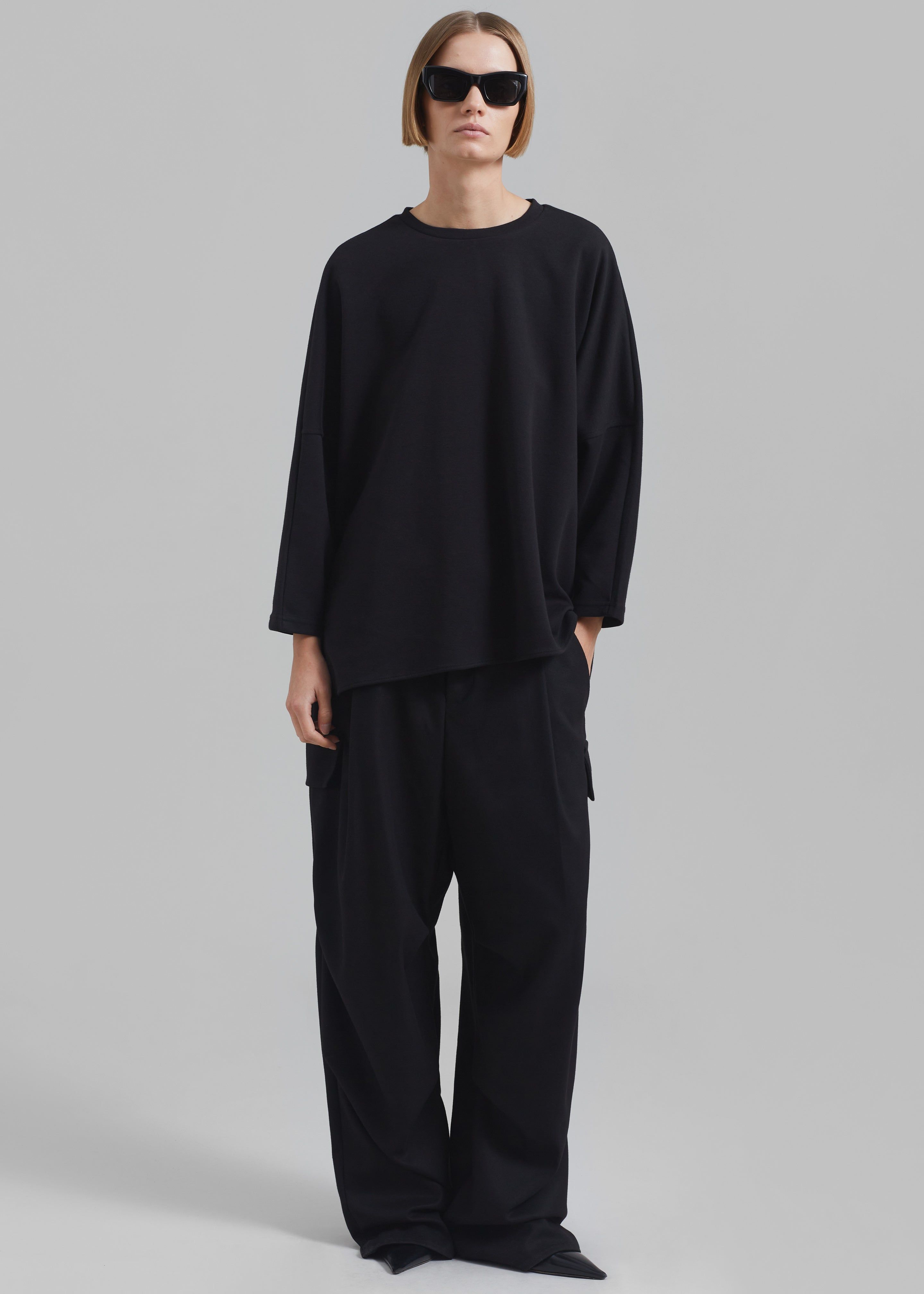 Campbell Long Sleeve Tee - Black sold by Frankie Shop product image thumbnail 2